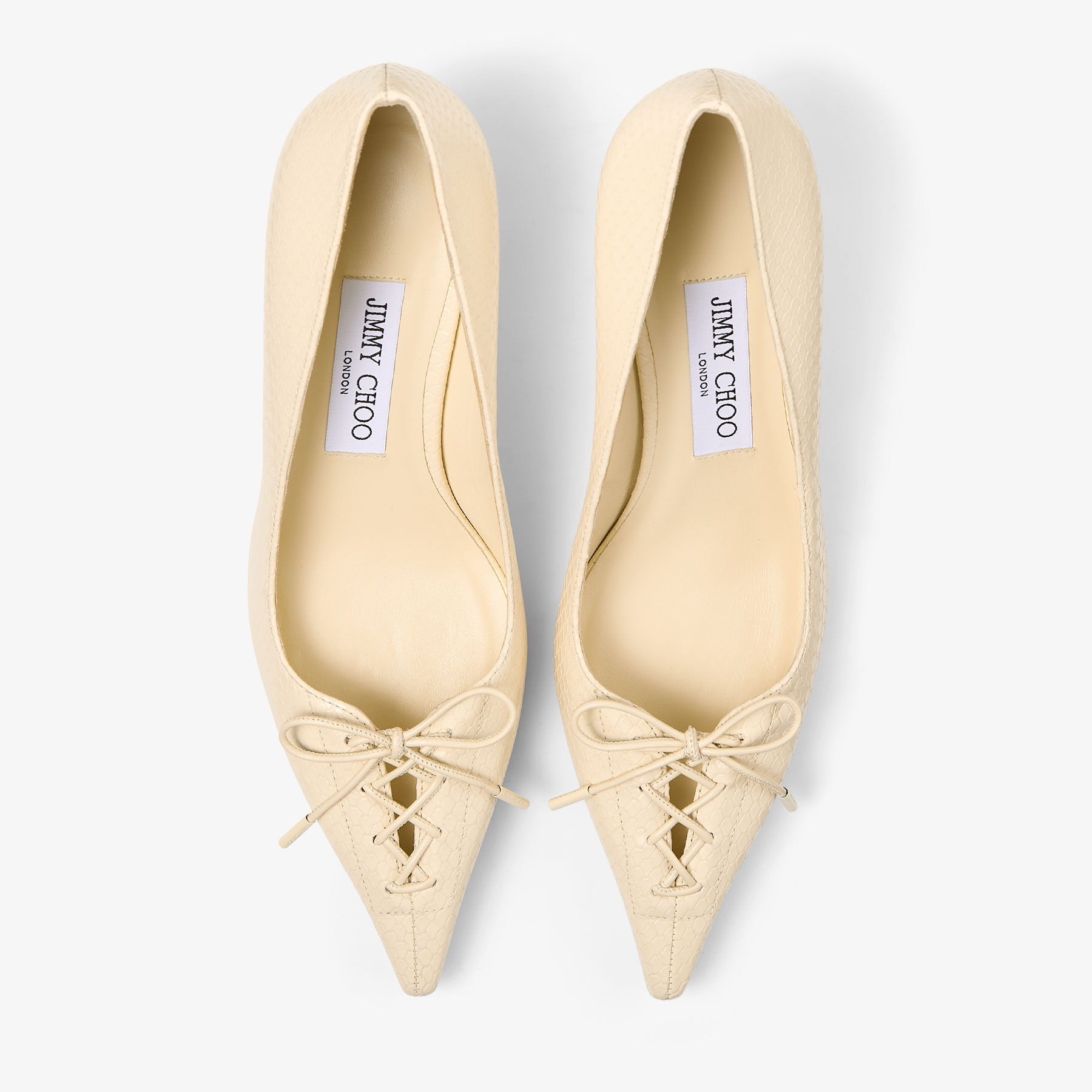 Scarlett 50 | Buttermilk Elaphe Printed Leather Pumps | JIMMY CHOO
