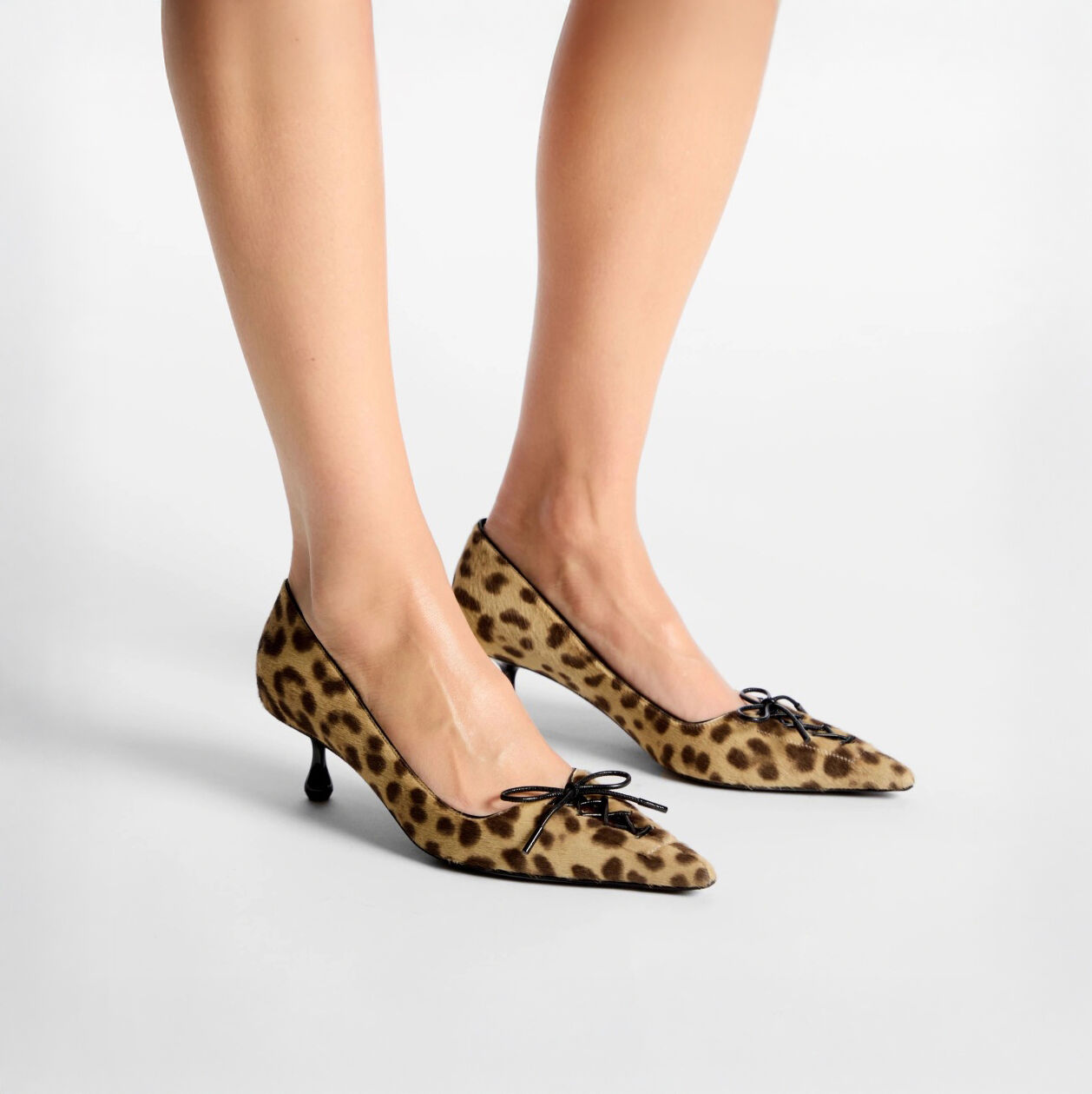 Scarlett 50 | Natural Leopard Print Pony Pumps | JIMMY CHOO