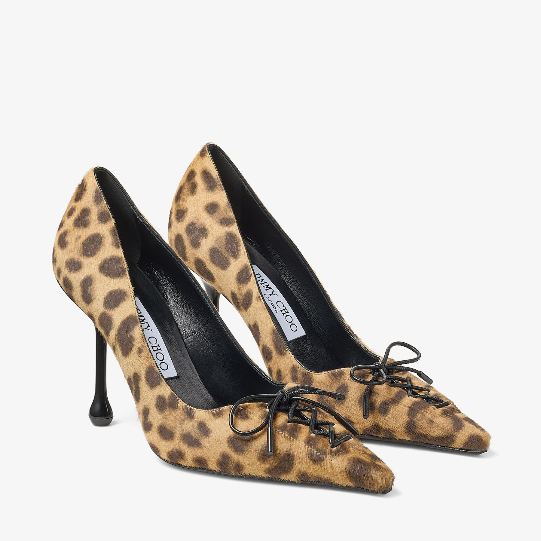Scarlett 95 | Natural Leopard Print Pony Pumps | JIMMY CHOO