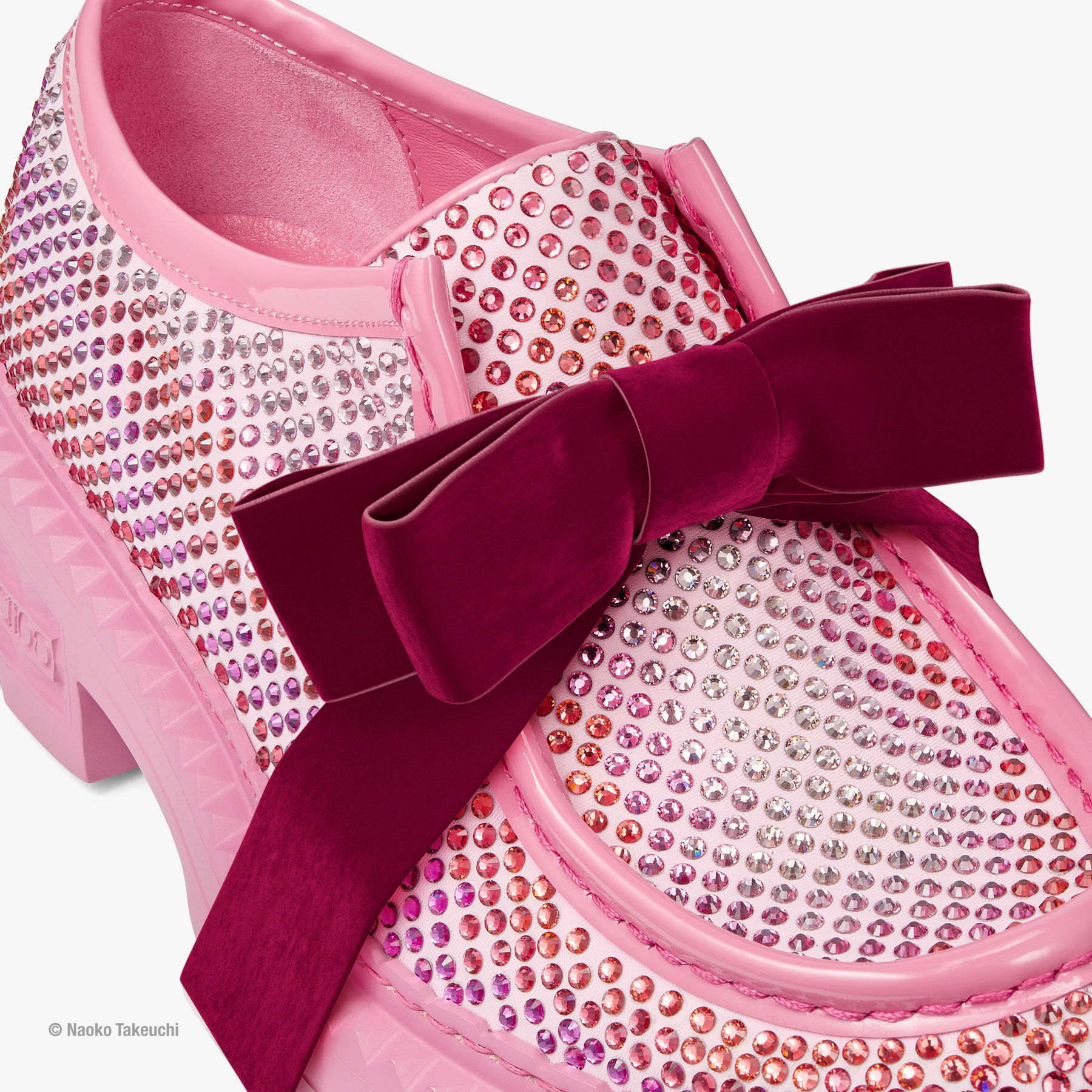 Super Sailor Moon Marlow Moccasin | Pink Crystal Lycra Shoe