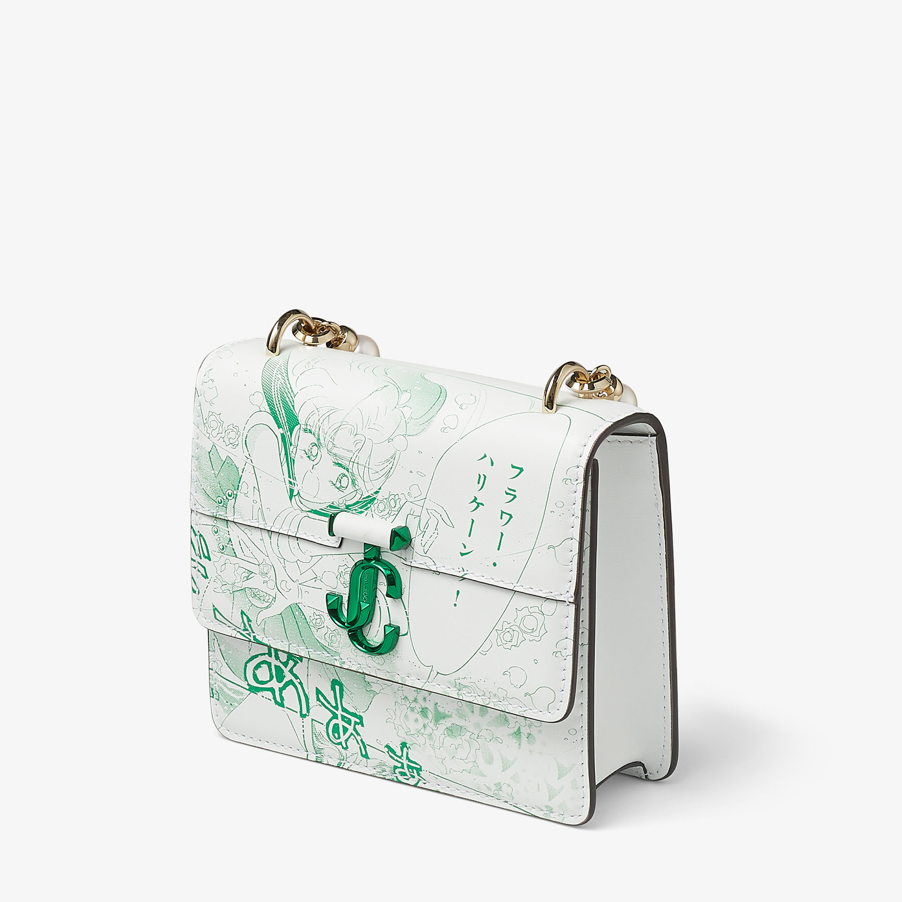 ハンドバッグ JIMMY CHOO Woman Handbag Green EMMIEPZF AQUAGREENSILVER Handbag Jimmy Choo Green in Water snake - 8171926