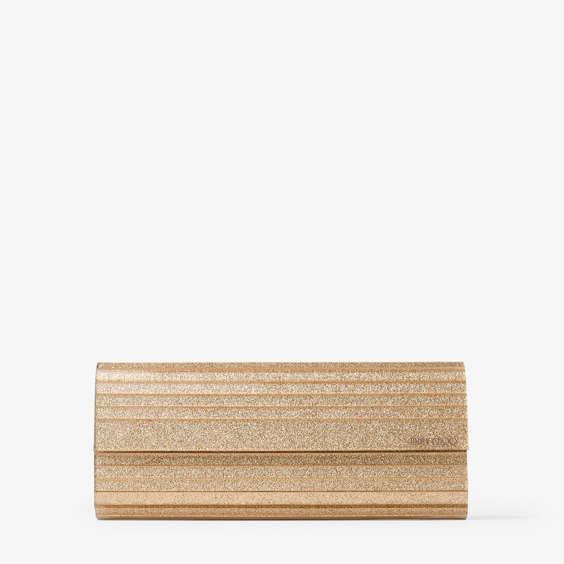 Sweetie | Light Gold Mix Stardust Glitter Acrylic Clutch Bag