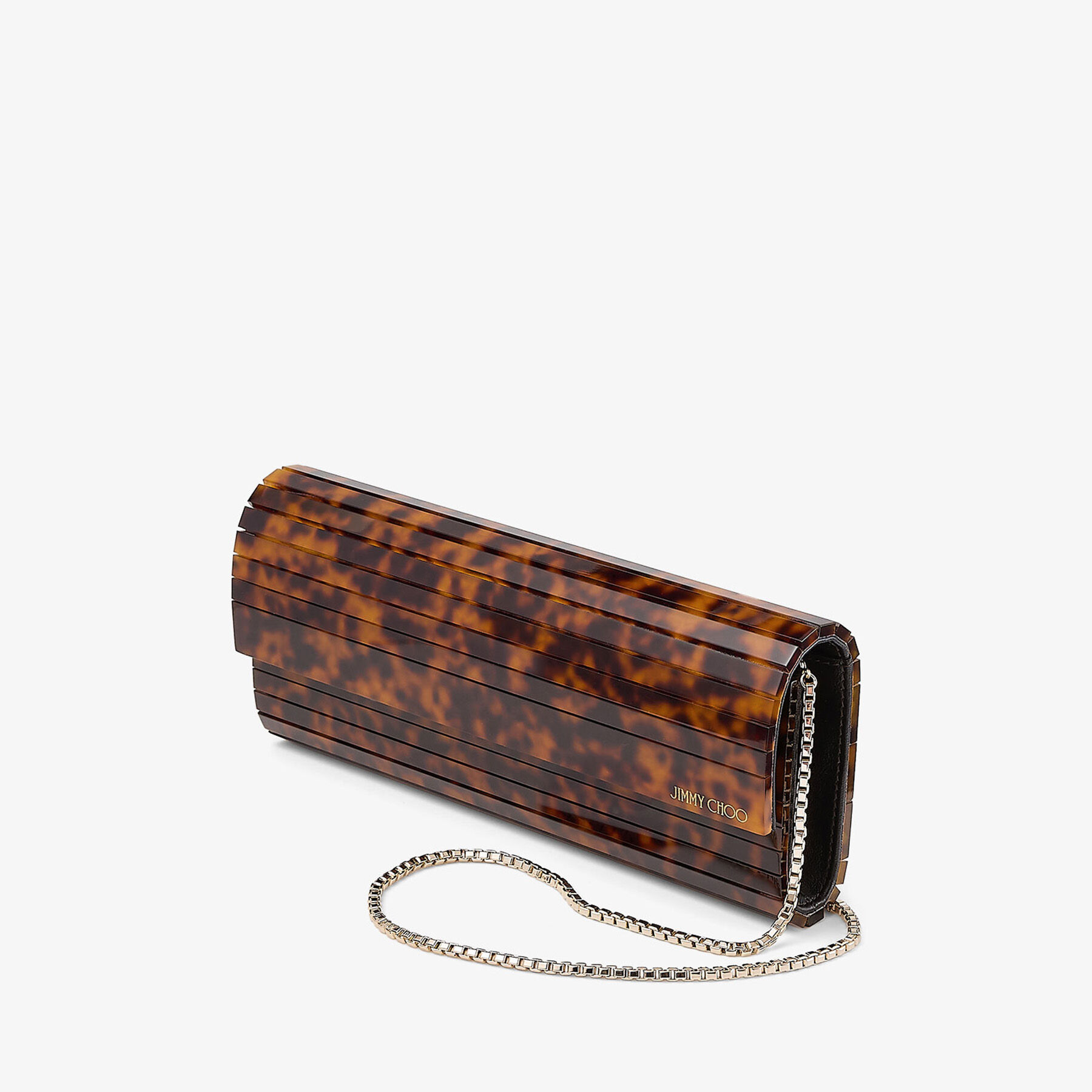 Sweetie | Tortoiseshell Acrylic Clutch Bag | JIMMY CHOO
