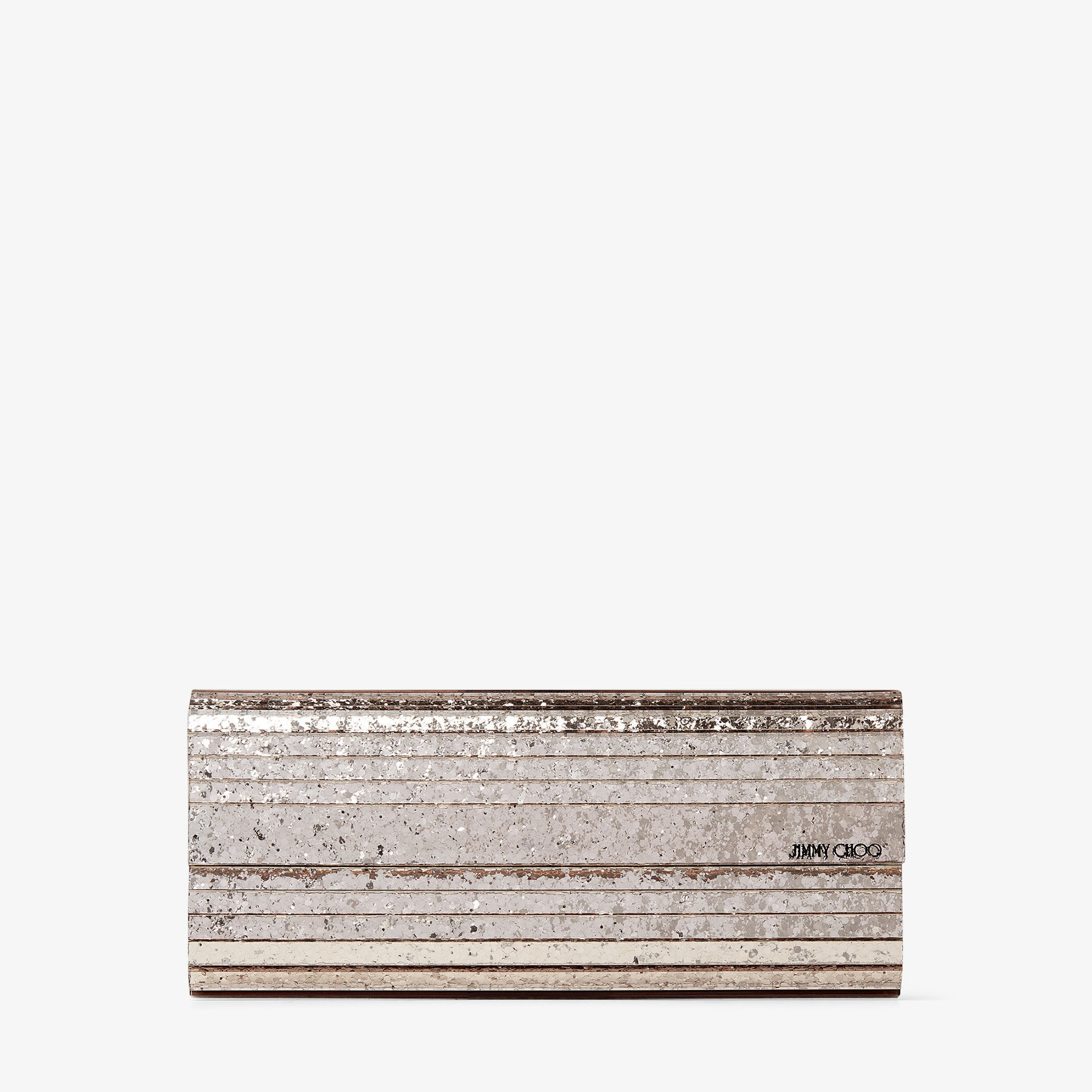 Ballet Pink Shadow Coarse Glitter Acrylic Clutch Bag | Sweetie