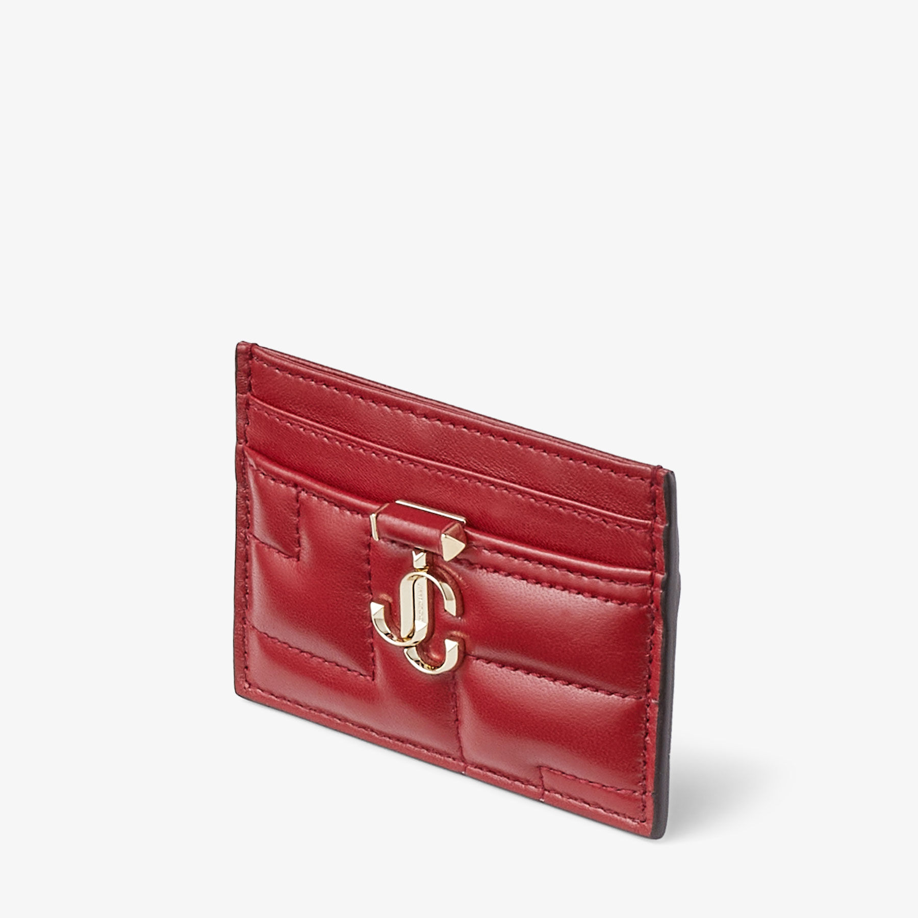 カードケース・名刺入れ JIMMY CHOO UMIKA TRIPLE ELAPHE CARD CASE Umika | Black/Gold Calf Leather SLG | JIMMY CHOO