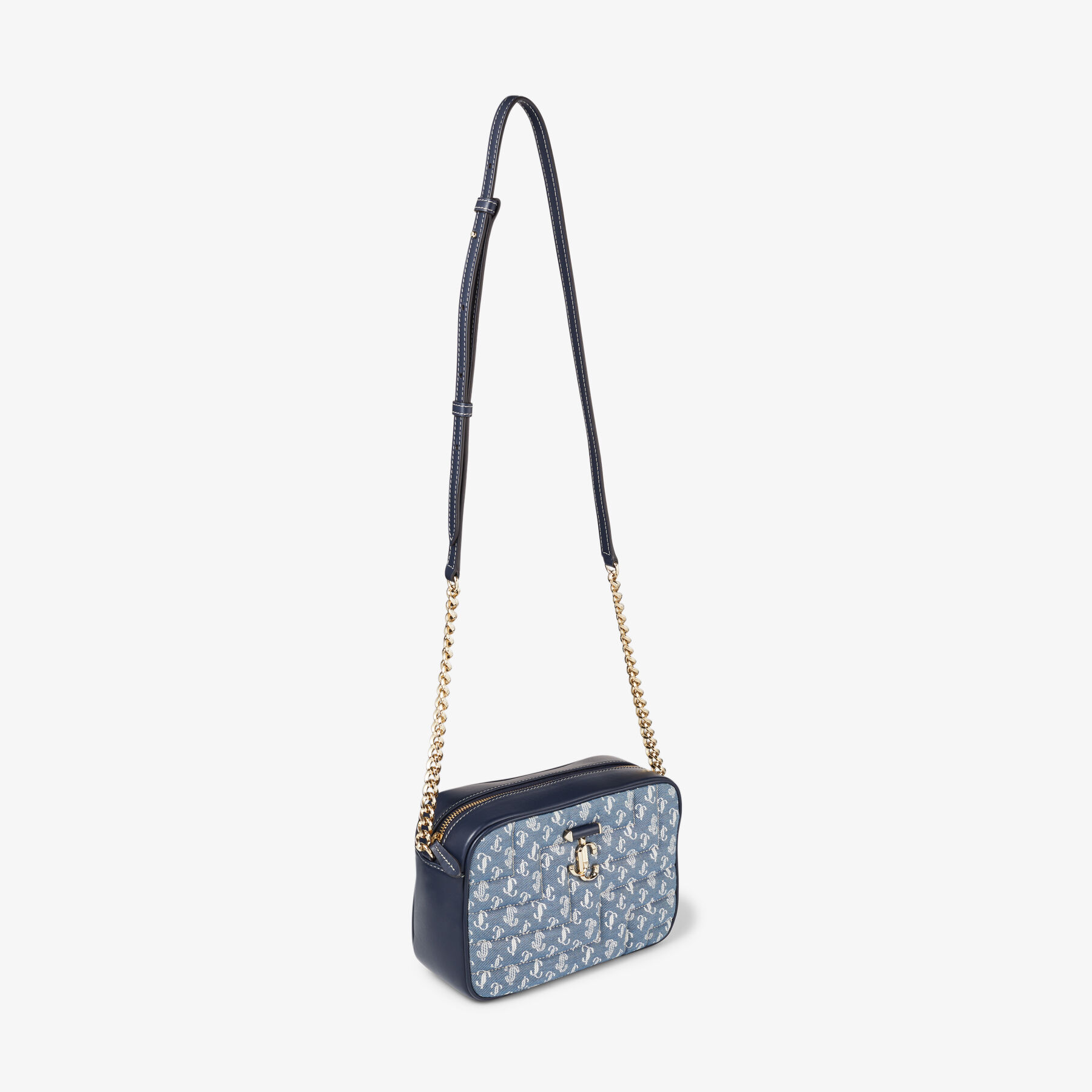 VARENNE CAMERA/M | Denim Quilted JC Monogram Camera Bag