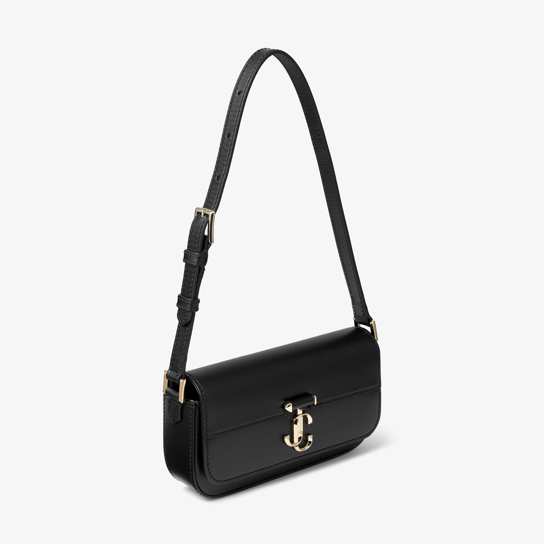 JIMMY CHOO - 【良品】JIMMY CHOO RION BLACK レザー