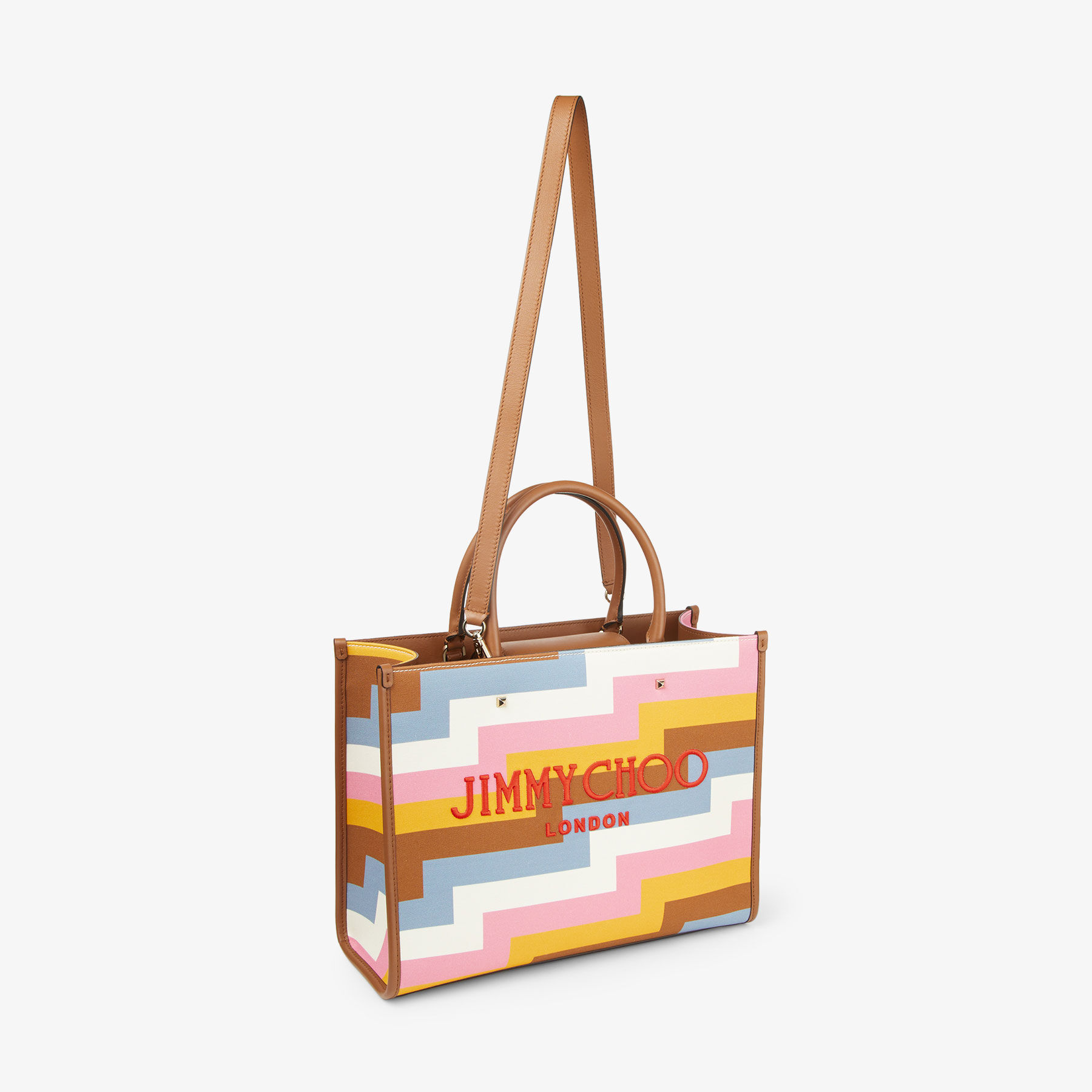 AVENUE M TOTE | Multi Avenue Print Canvas Tote Bag with