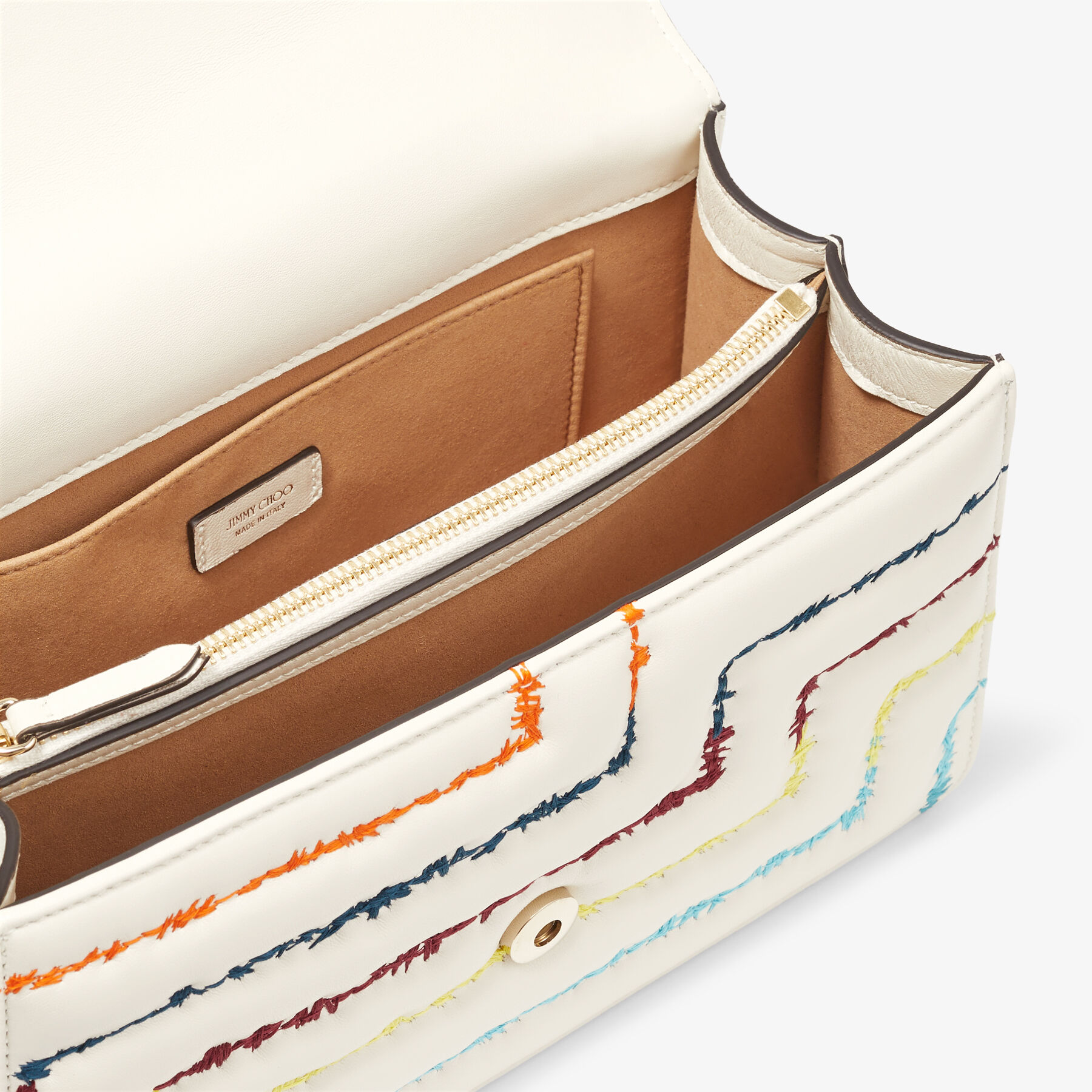 VARENNE AVENUE SHOULDER/M | Latte Quilted Nappa Leather