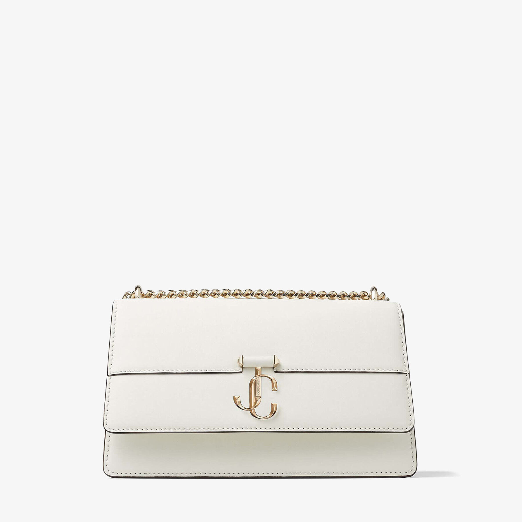 Jimmy Choo★Latte Leather Shoulder Bag AVENUE SHOULDER | Latte Avenue Nappa Leather Shoulder Bag