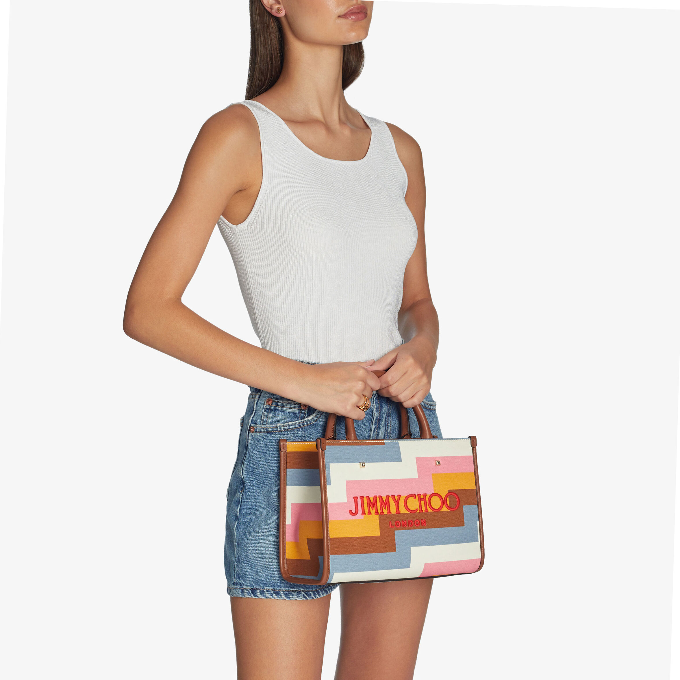 AVENUE S TOTE | Multi Avenue Print Canvas Tote Bag with