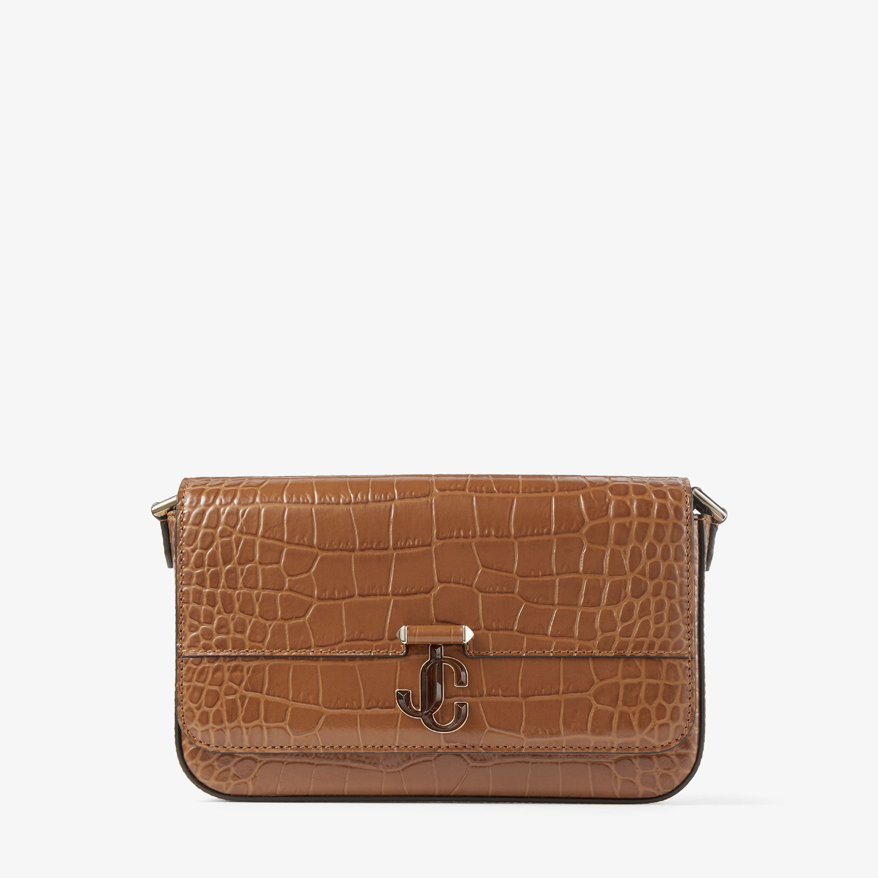 Jimmy Choo - Shadow Black Leather Crossbody | www.luxurybags.eu