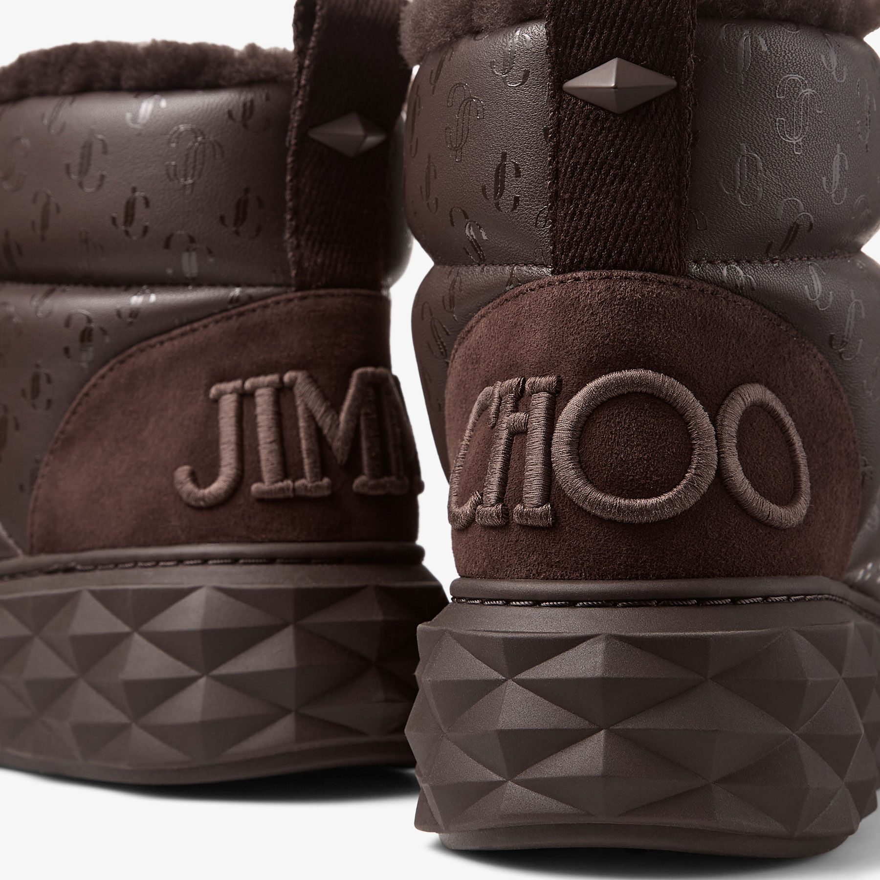 Xan | Chocolate Soft Nappa Leather Ankle Boots with Shearling