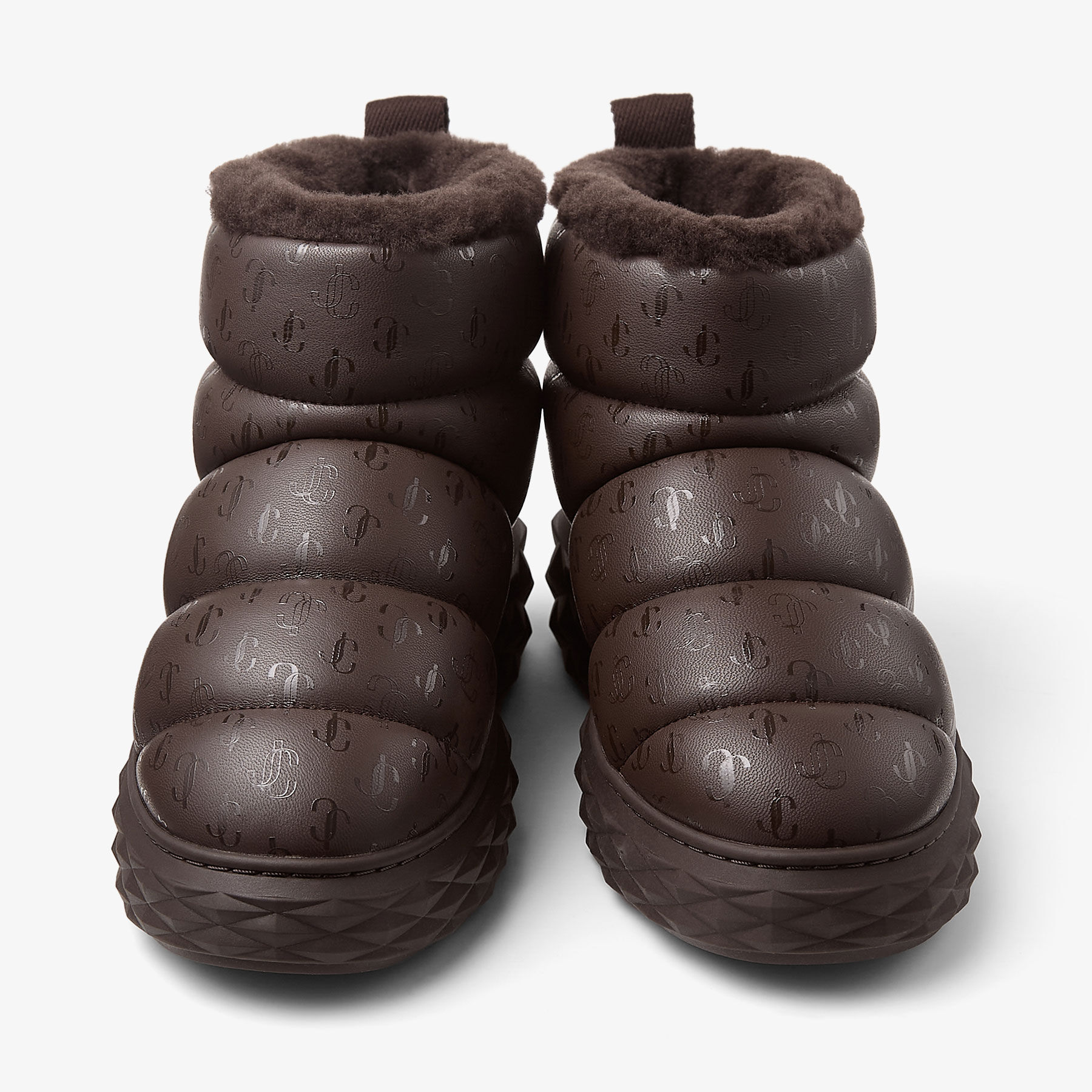 Xan | Chocolate Soft Nappa Leather Ankle Boots with Shearling