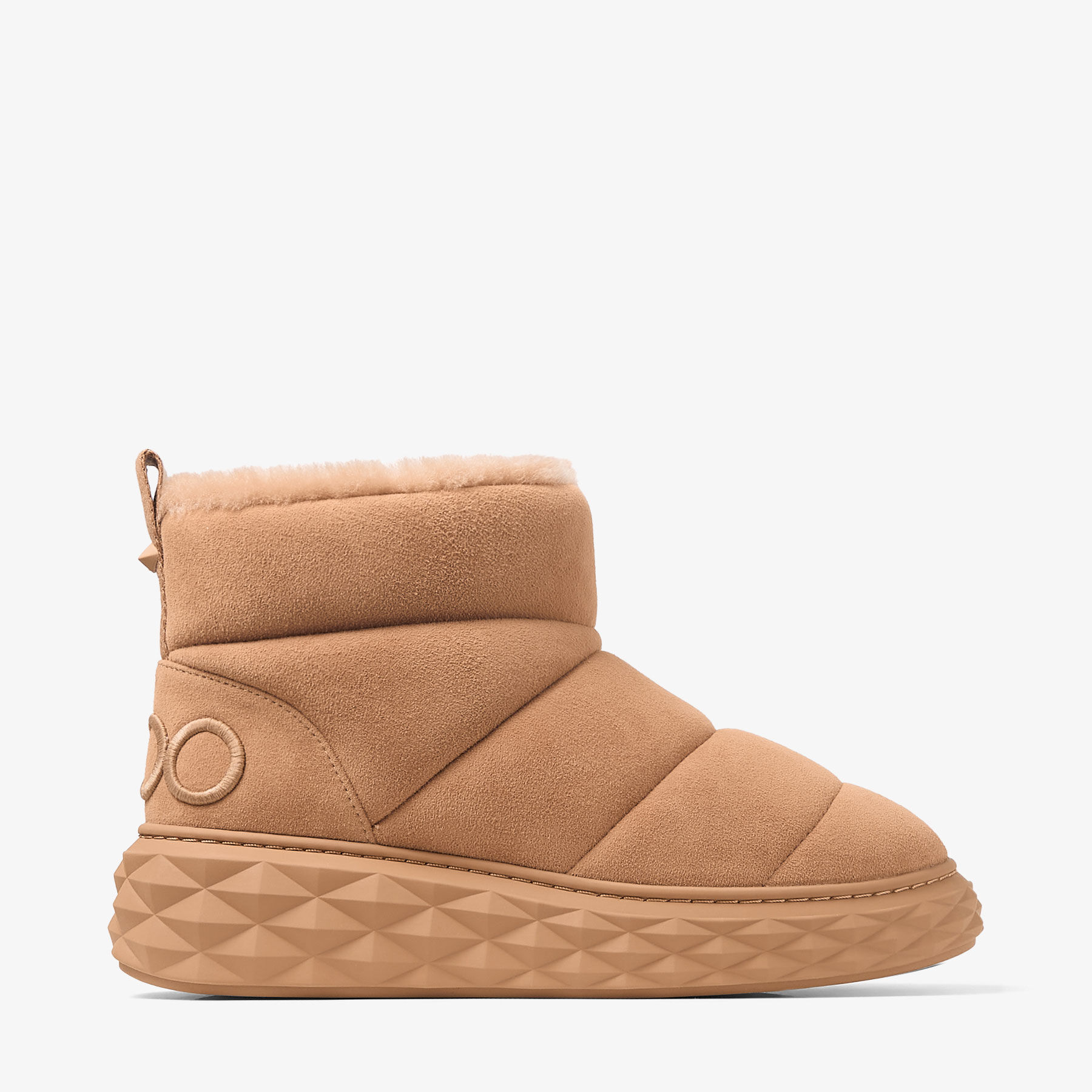 Xan | Toffee Suede Ankle Boots with Shearling | JIMMY CHOO