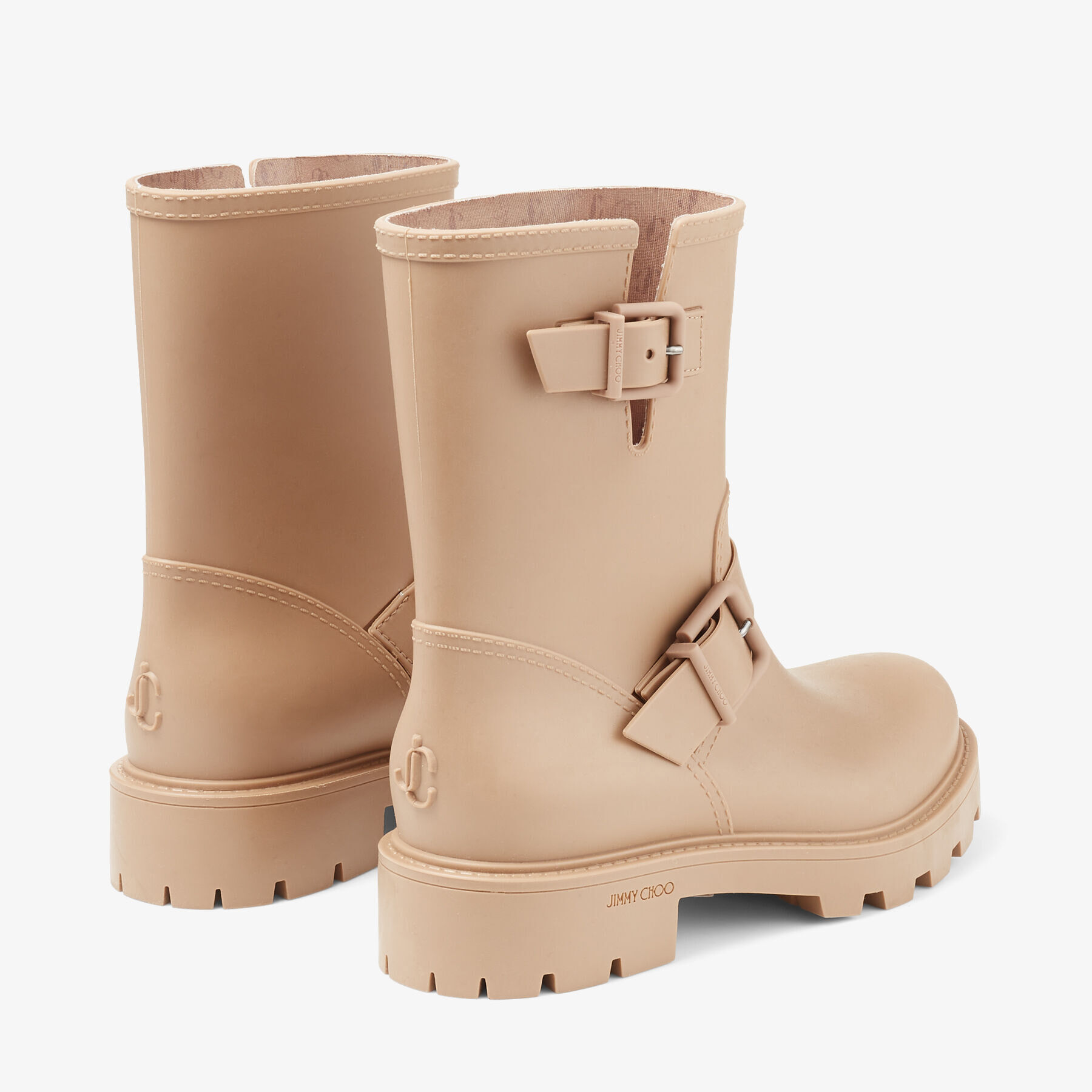 Camel Biodegradable Rubber Rain Boots | YAEL FLAT | Winter