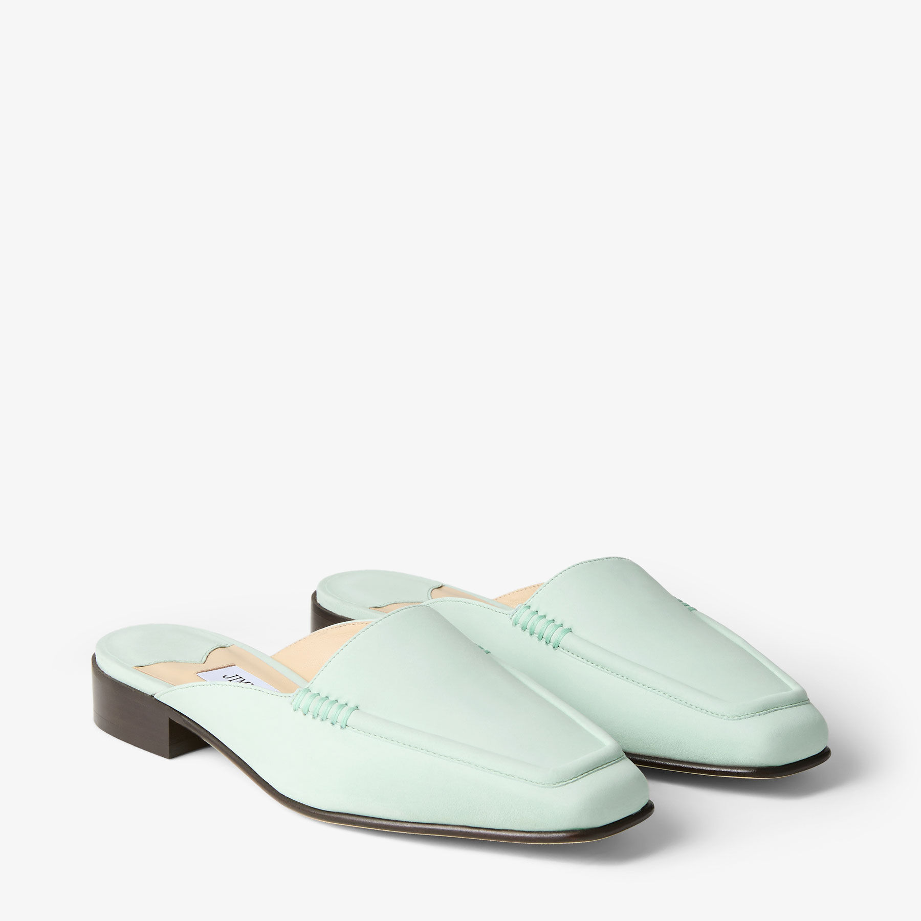 Slide | Mint Nubuck Leather Mule | JIMMY CHOO