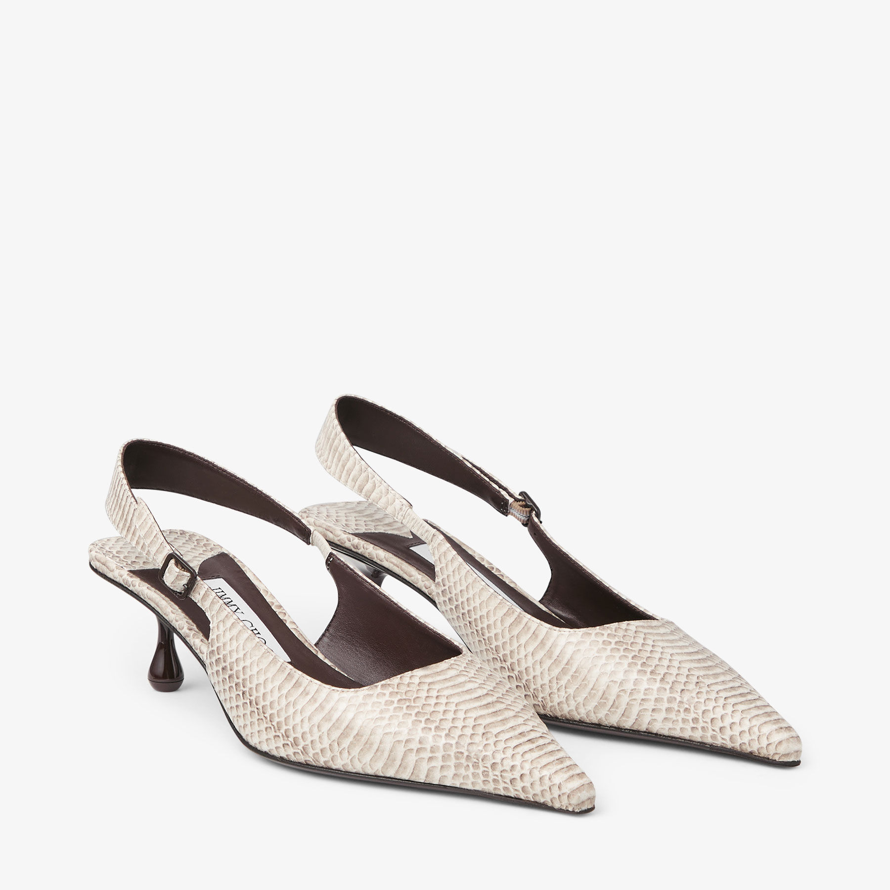 Amel 50 | Roccia Snake Print Leather Pumps | JIMMY CHOO