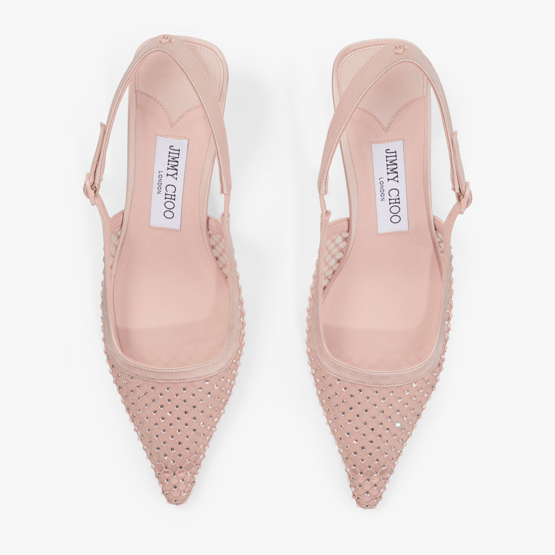 ◆正規品・新品◆Jimmy Choo Embellished Mesh Amel 50 Pumps JIMMY CHOO Amel 50 crystal-embellished mesh and satin