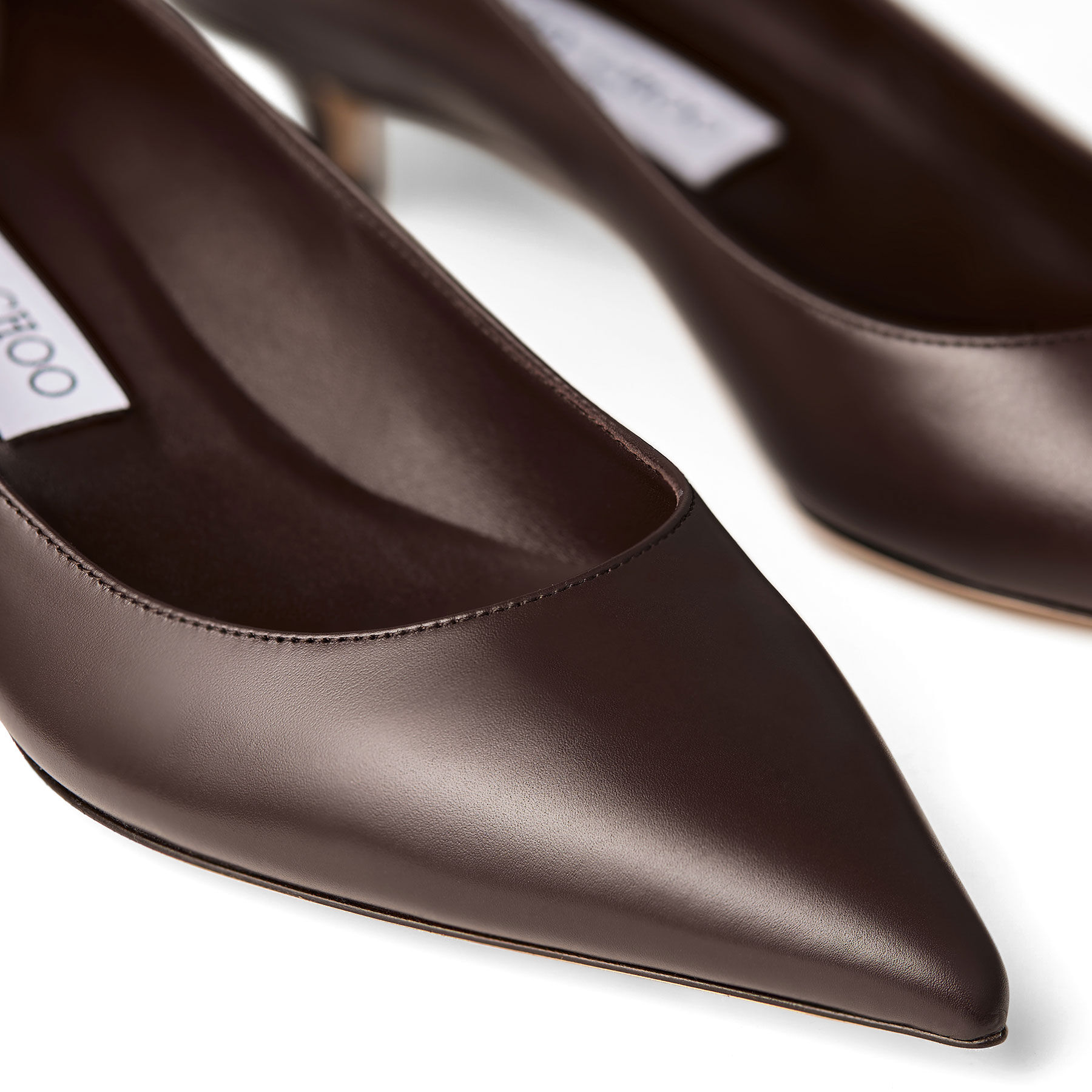 Amelia | Chocolate Calf Leather Pumps | JIMMY CHOO