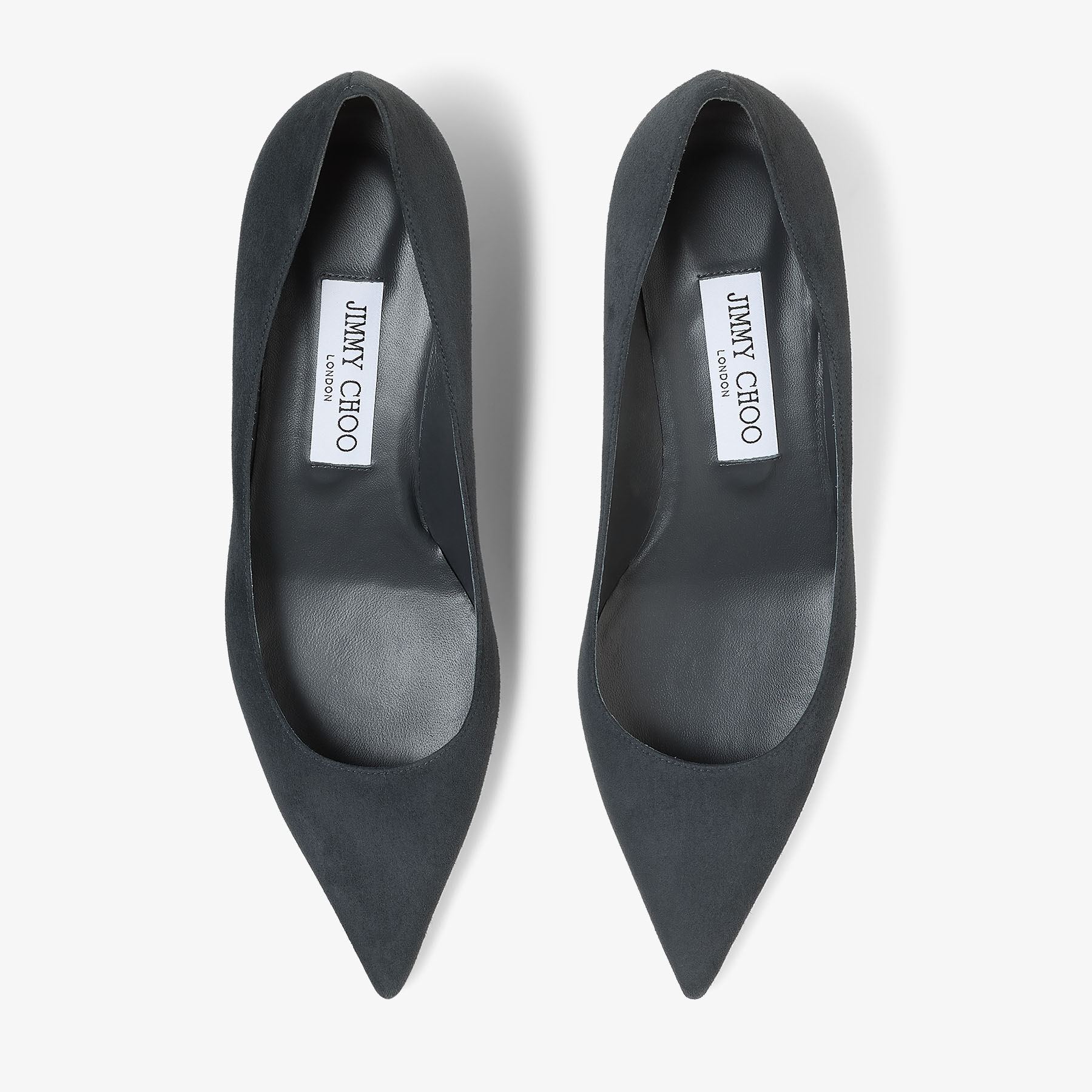 Amelia | Graphite Tonal Suede Pumps | JIMMY CHOO