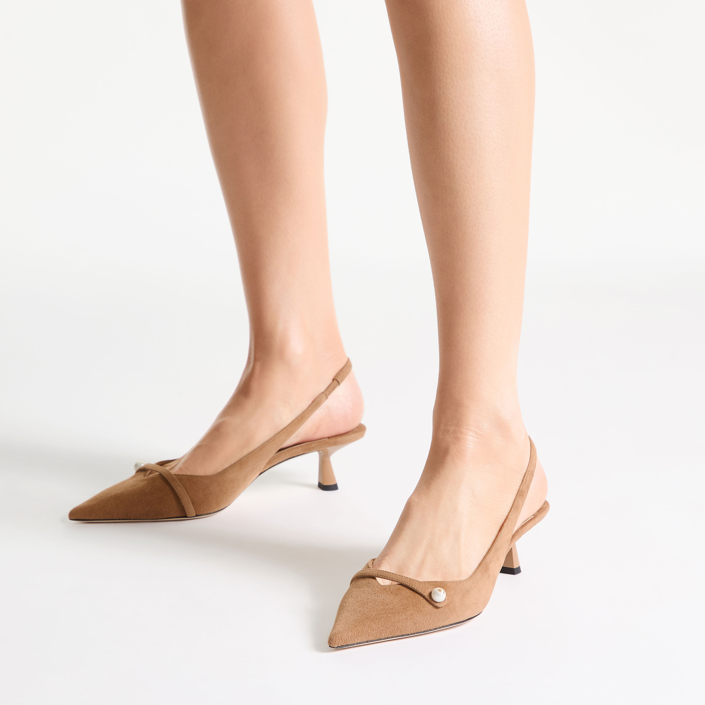 Amita 45 | Toffee Suede Slingbacks | JIMMY CHOO US