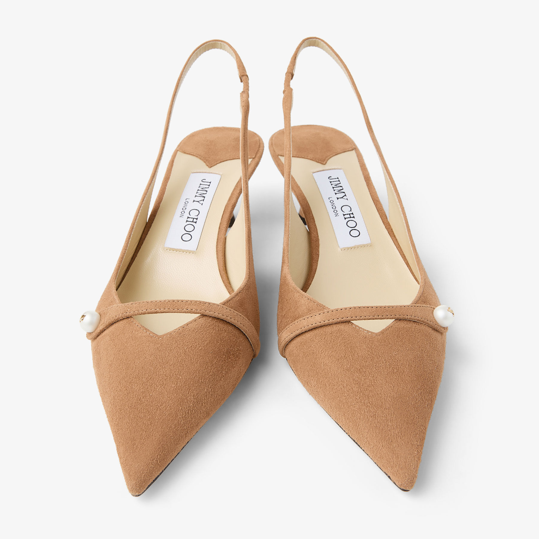 Amita 45 | Toffee Suede Slingbacks | JIMMY CHOO US