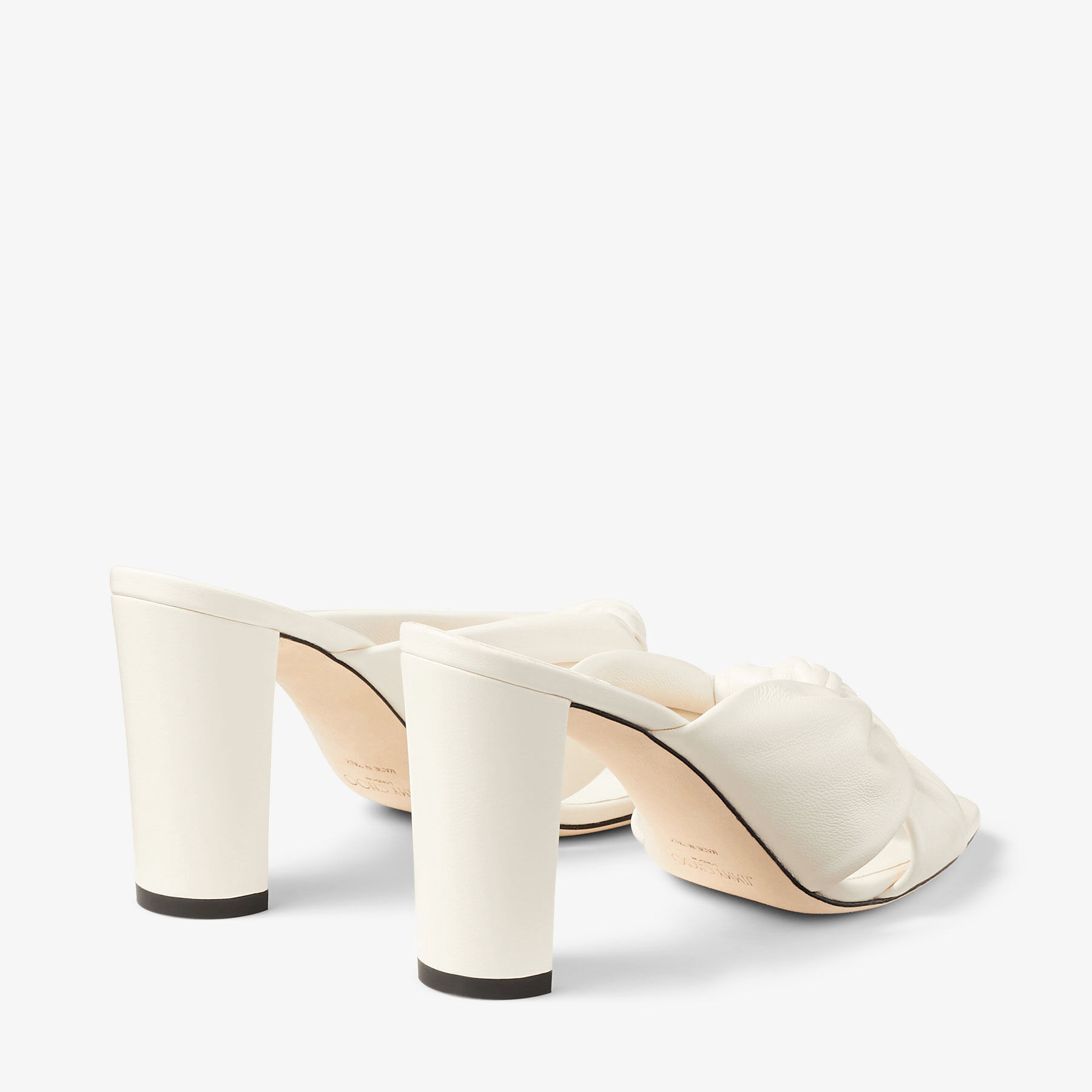 AVENUE 85 | Latte Nappa Leather Mules | Summer Collection | JIMMY CHOO