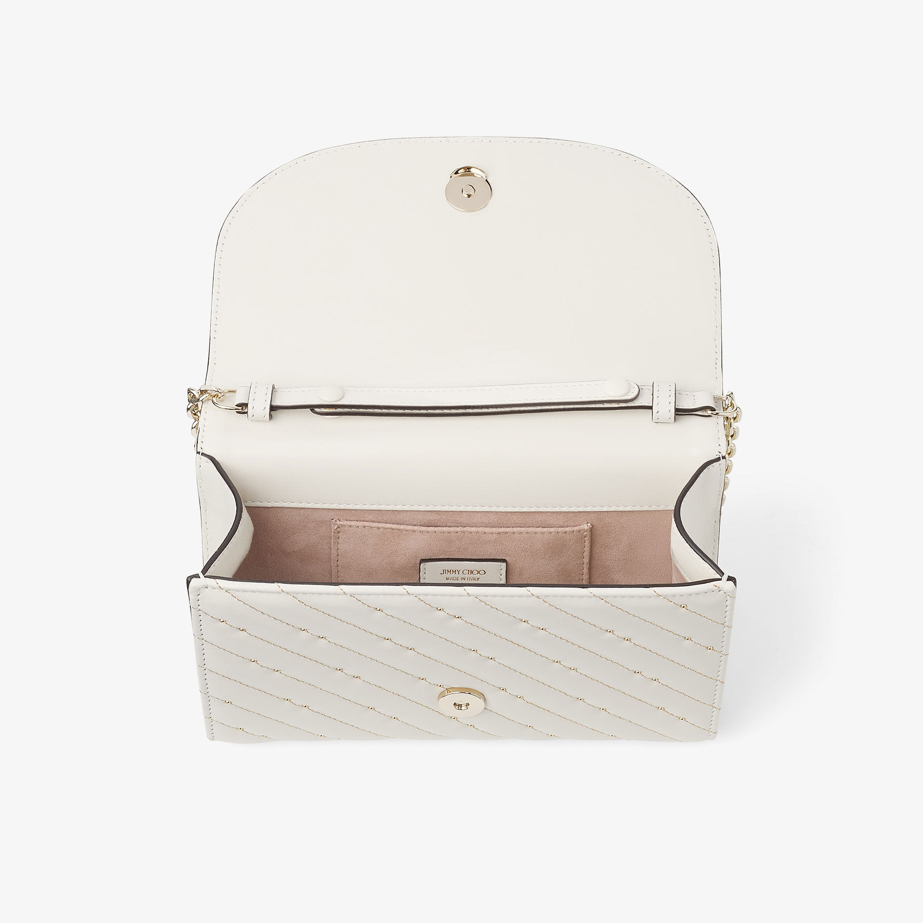 Avenue Curve Clutch | Latte Quilted Nappa Leather Clutch Bag Avenue Curve Clutch | Latte Quilted Nappa Leather Clutch Bag