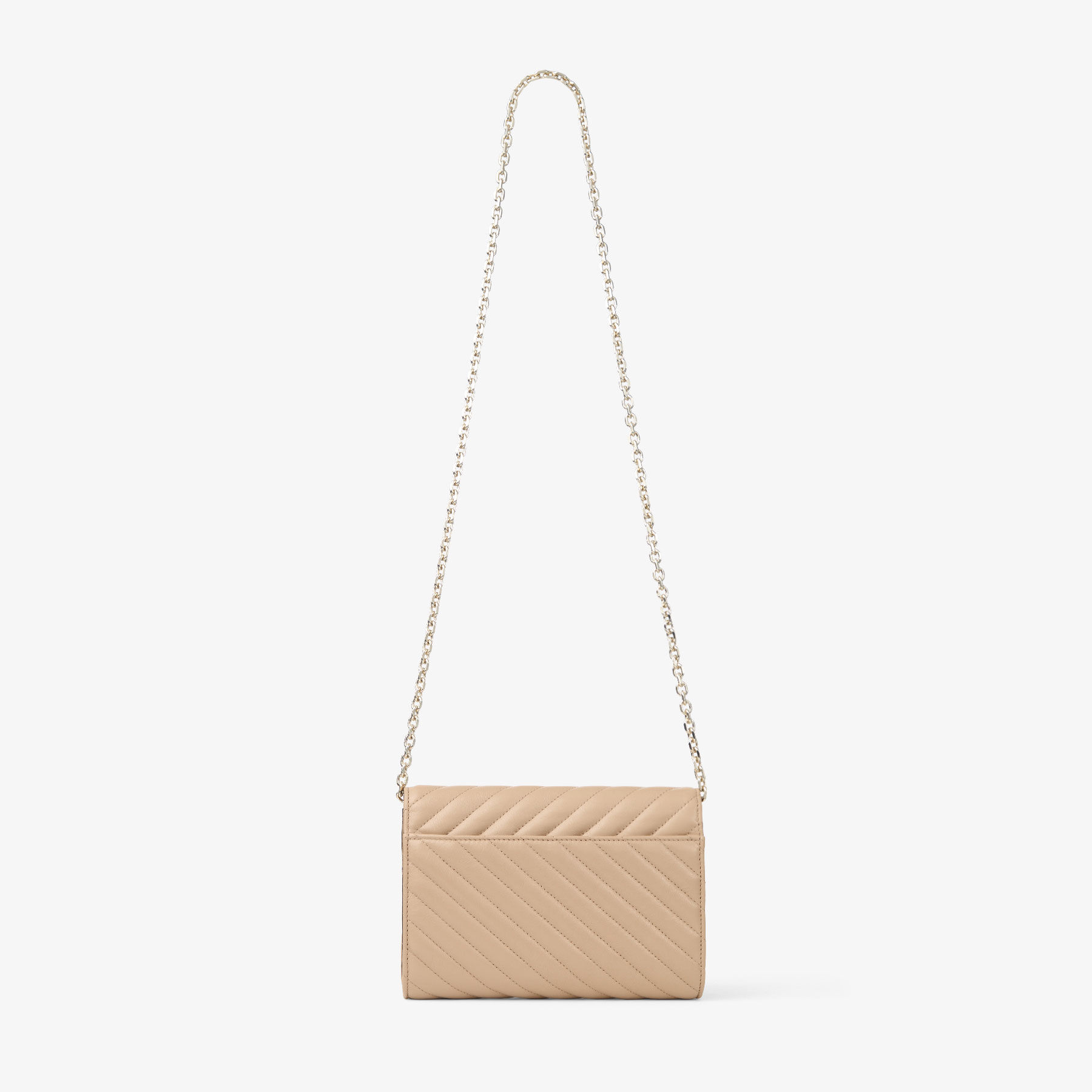 Curve Clutch | Chai Quilted Biker Leather Clutch Bag | JIMMY CHOO
