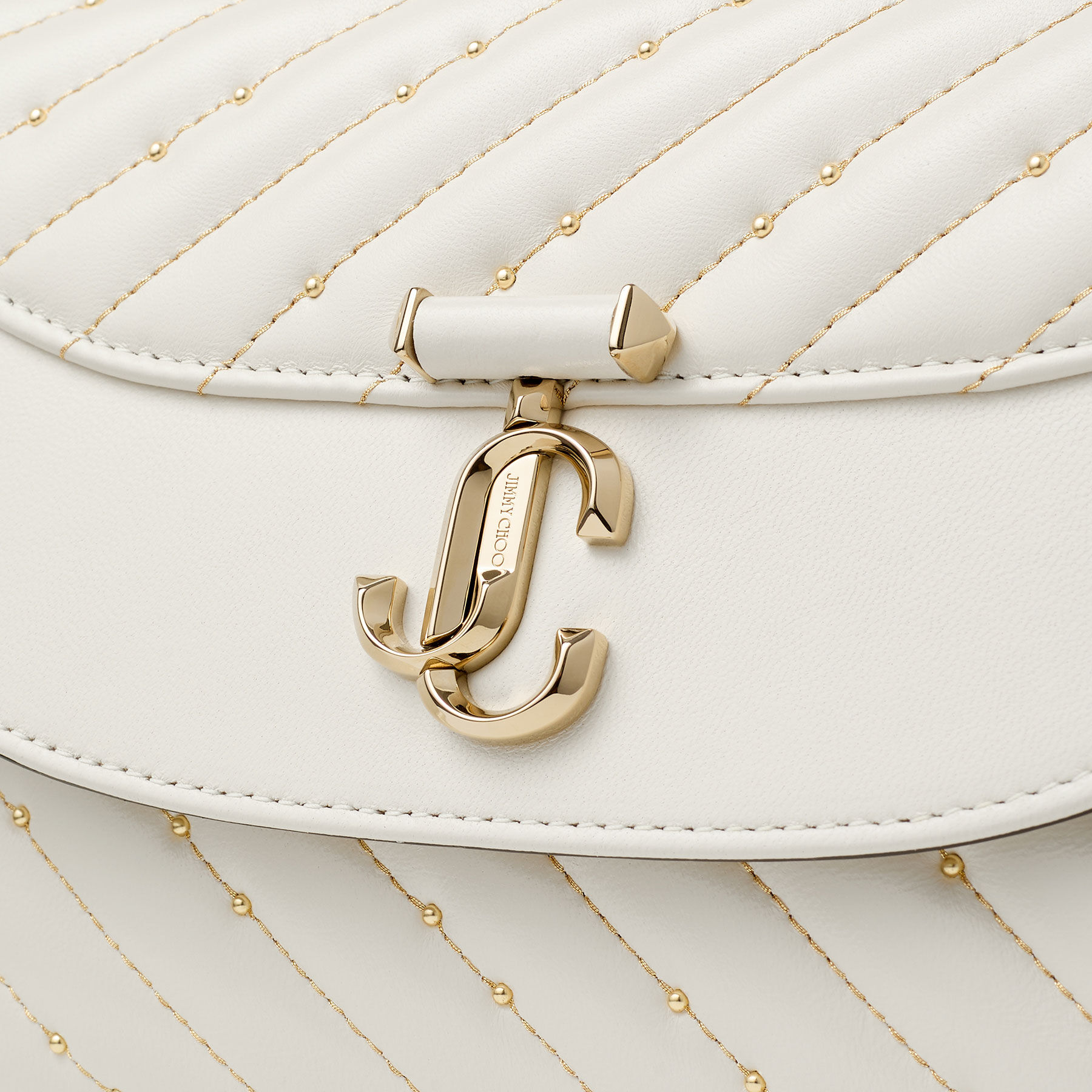 Avenue Curve Top Handle | Latte Quilted Nappa Leather Top Handle