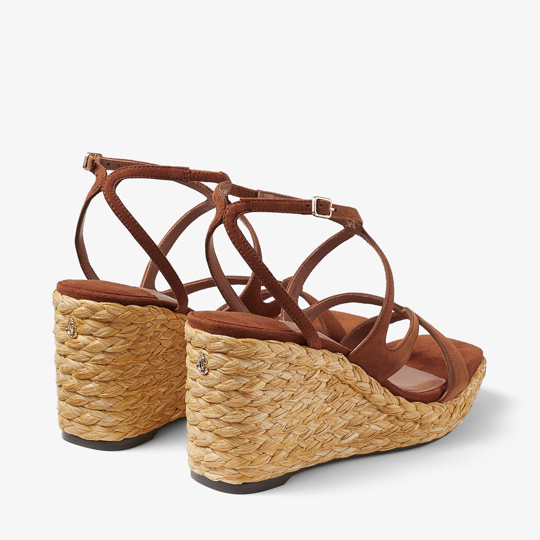 Ayla 85|Tan Suede Wedge| JIMMY CHOO CA