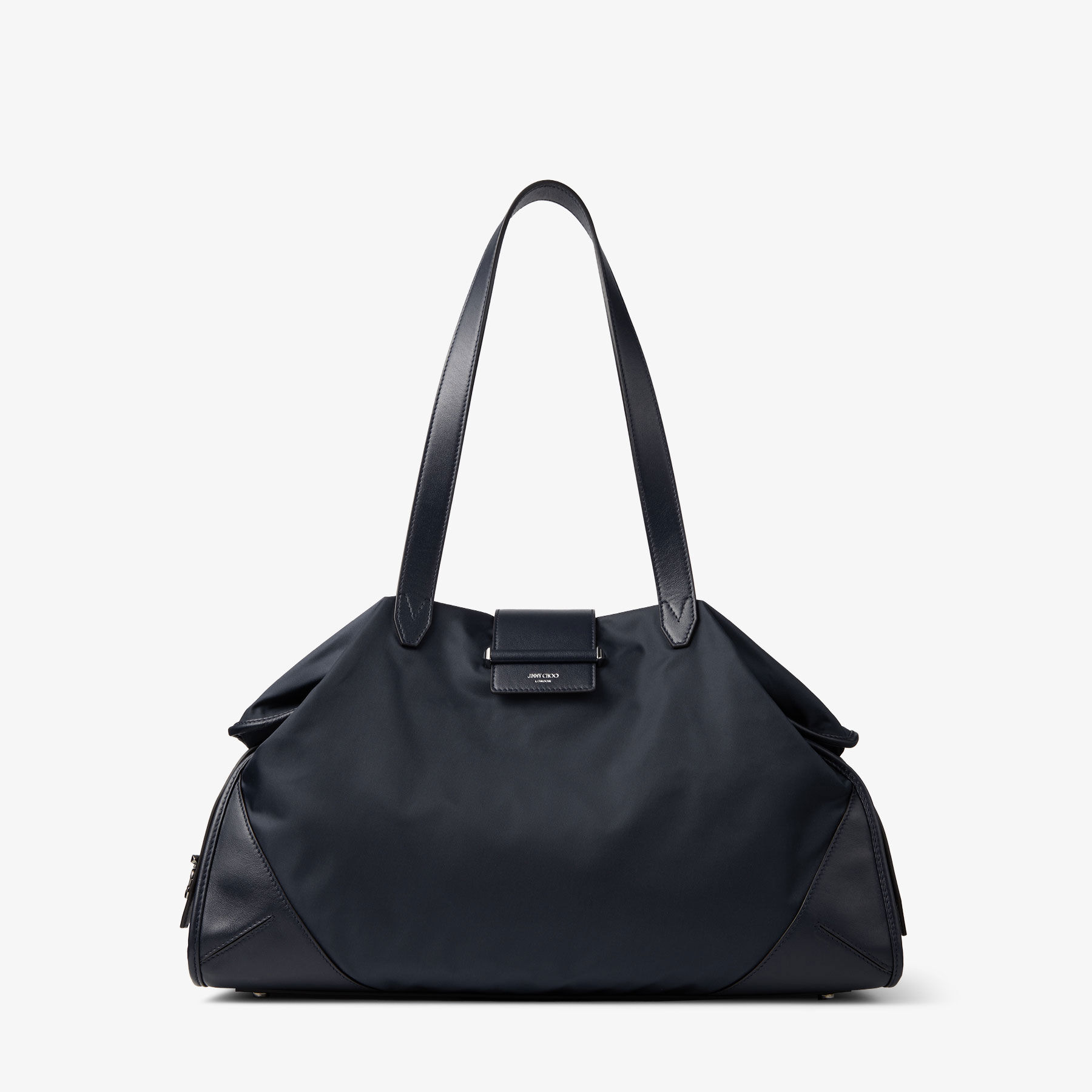 Bar Holdall Large | Marine Nylon Holdall with Smooth Calf Leather