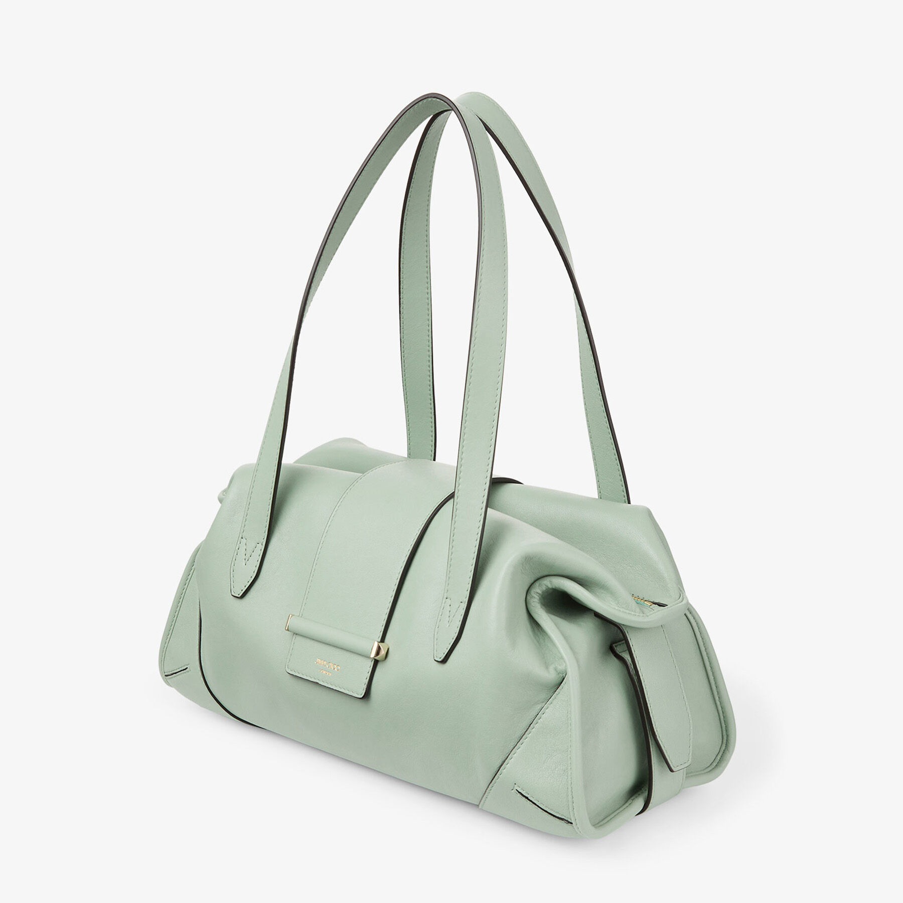 Bar Holdall Medium | Verde Biker Leather Holdall Bag | JIMMY CHOO