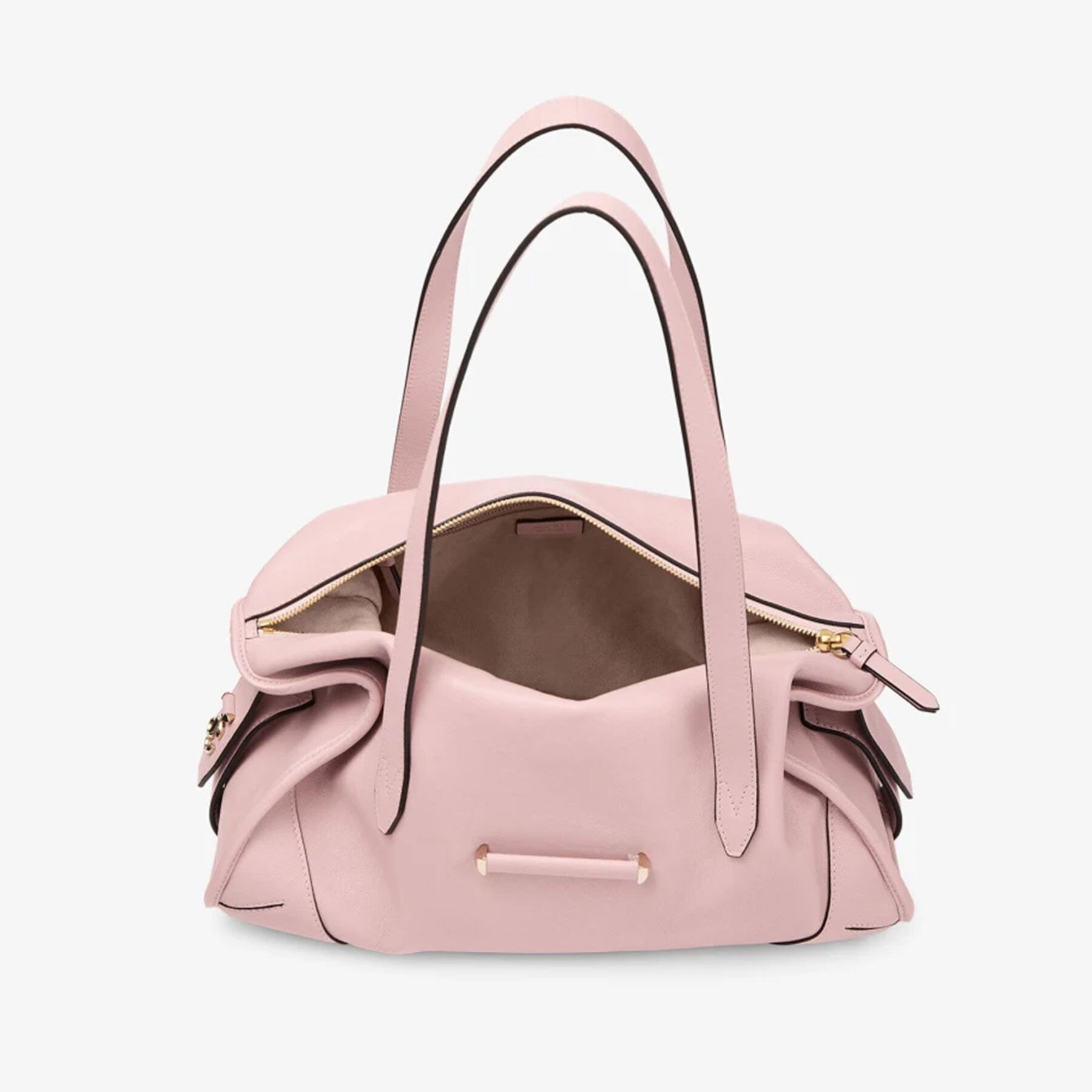 Bar Holdall Medium | Rose Biker Leather Holdall Bag | JIMMY CHOO