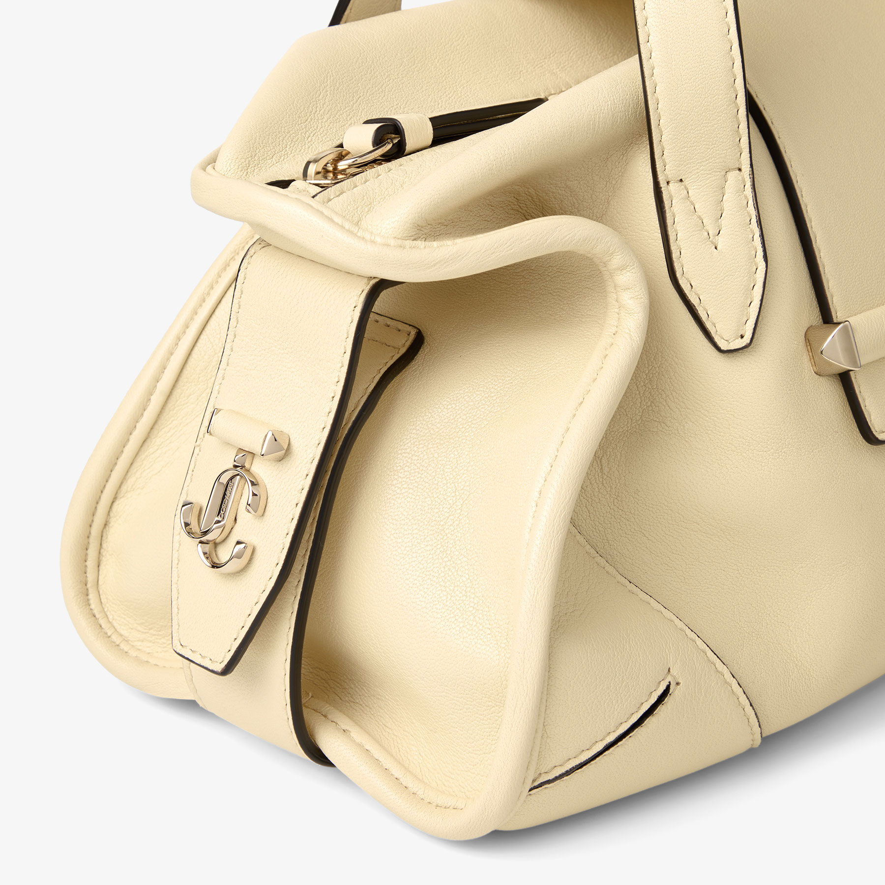 Bar Holdall Small | Buttermilk Biker Leather Holdall Bag | JIMMY CHOO