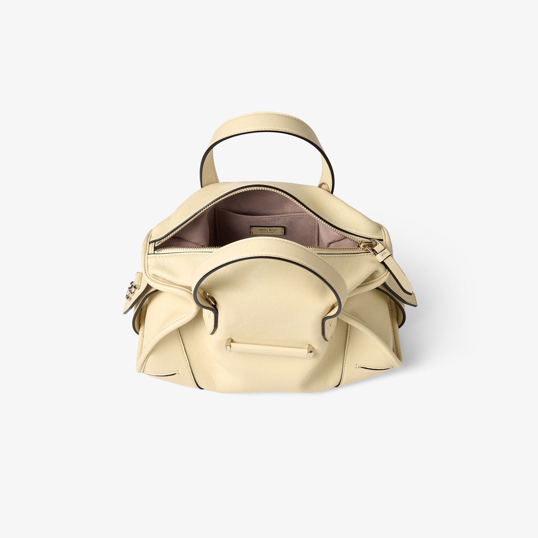 Bar Holdall Small | Buttermilk Biker Leather Holdall Bag | JIMMY CHOO