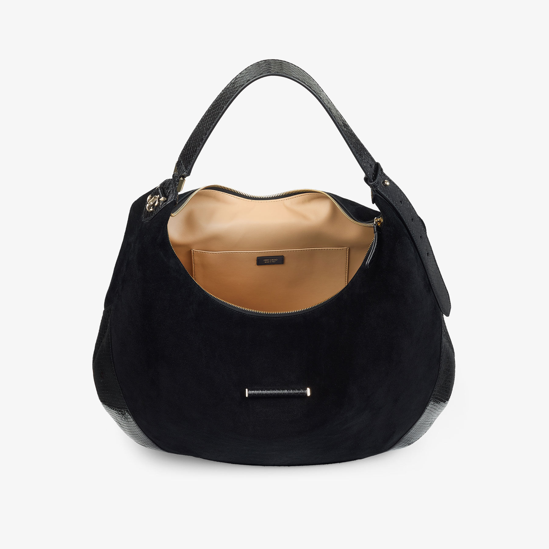 Jimmy Choo ブラックショルダーバッグ 美品】JIMMY CHOO ブラック ショルダーバッグ