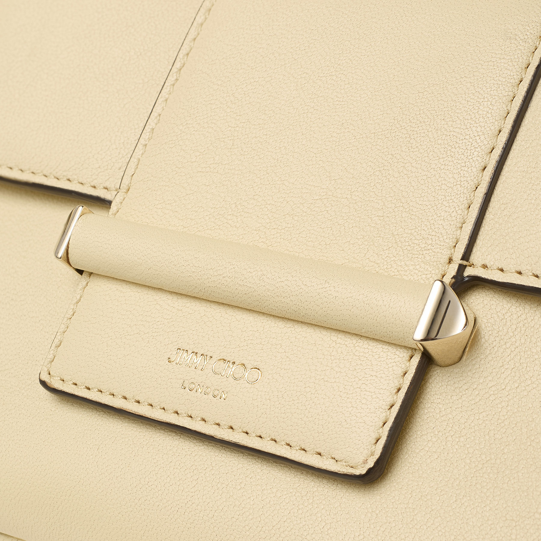 Bar Wallet With Chain | Buttermilk Biker Leather Shoulder Bag