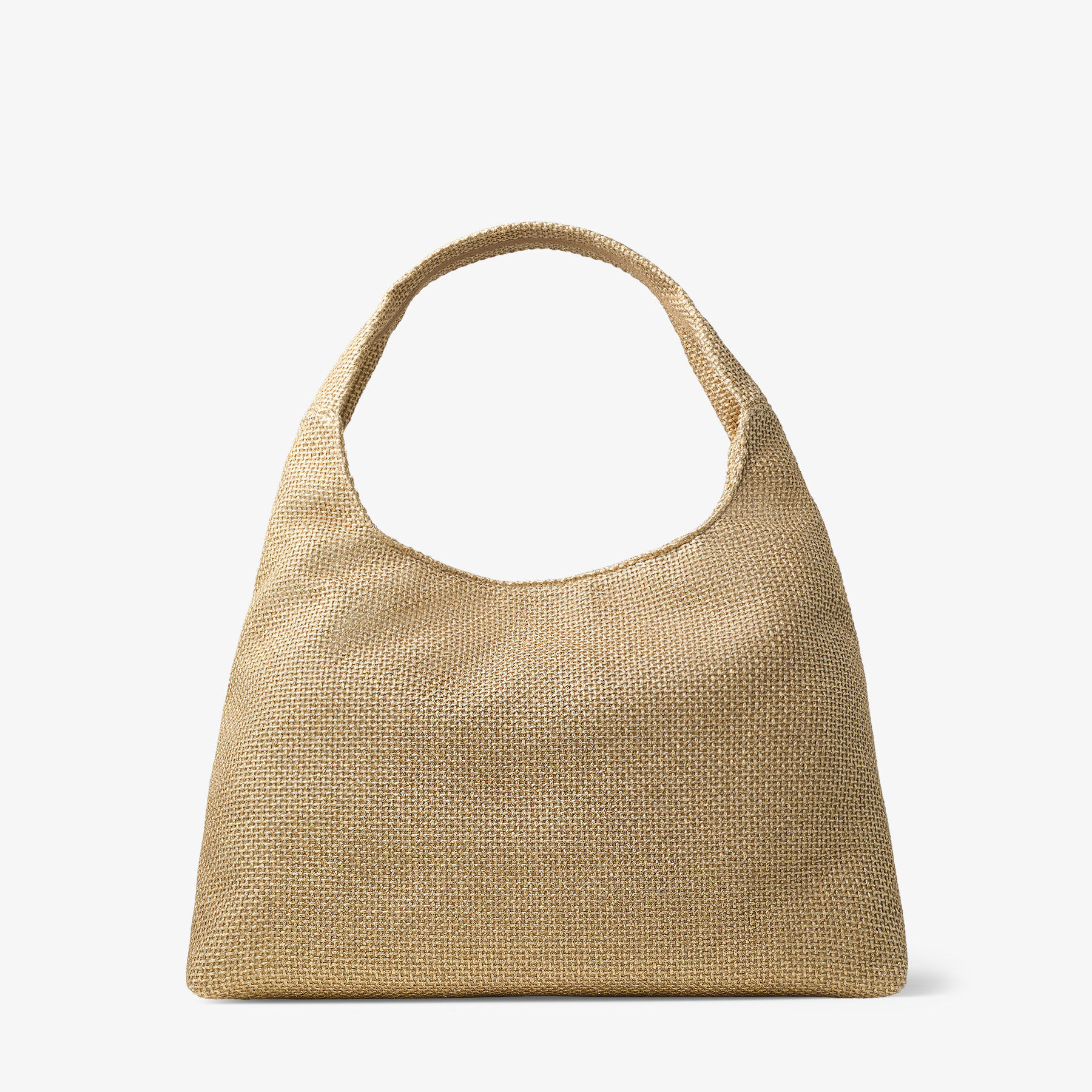 Beach Diamond Hobo Large | Gold and Dark Cappuccino Metallic