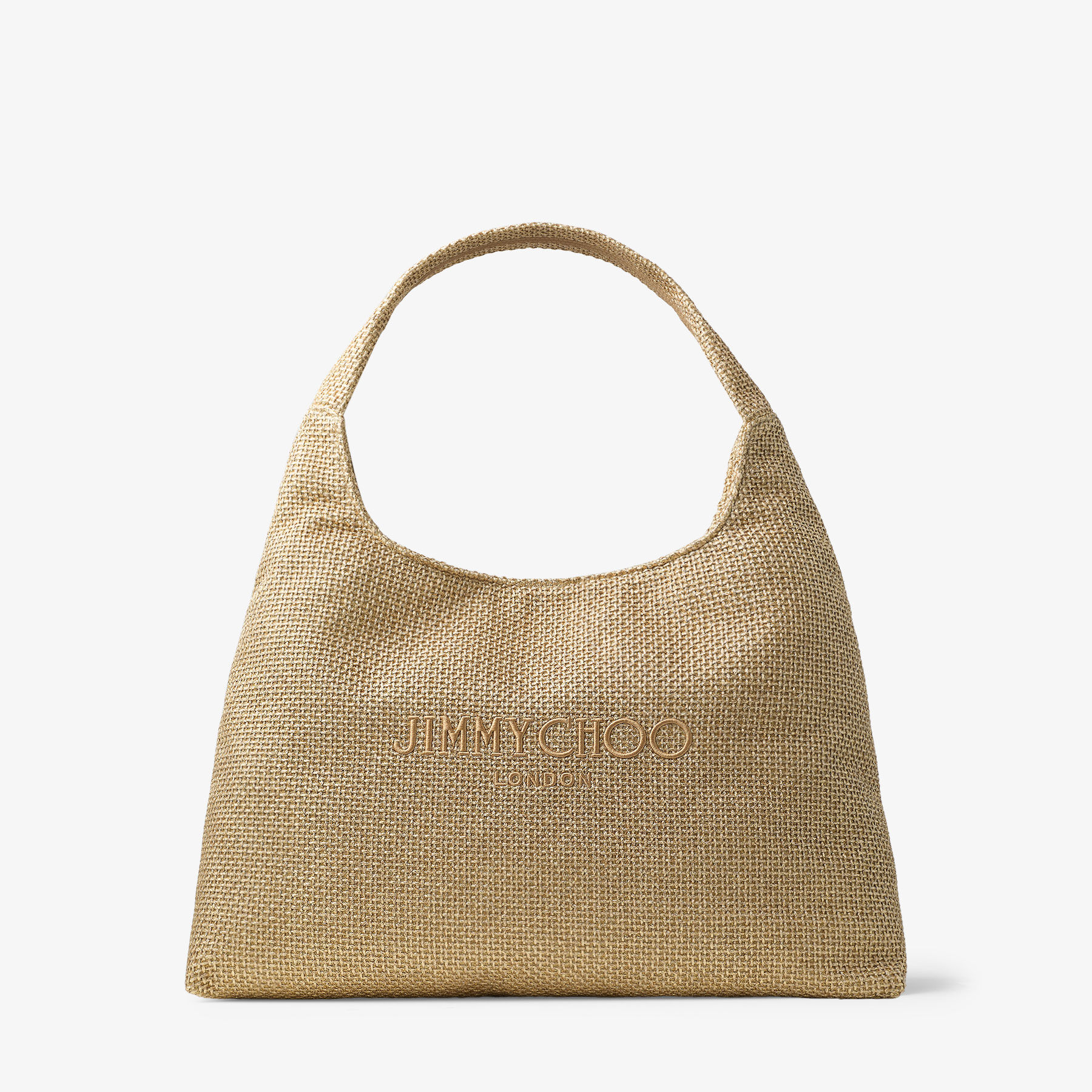 Beach Diamond Hobo Large | Gold and Dark Cappuccino Metallic