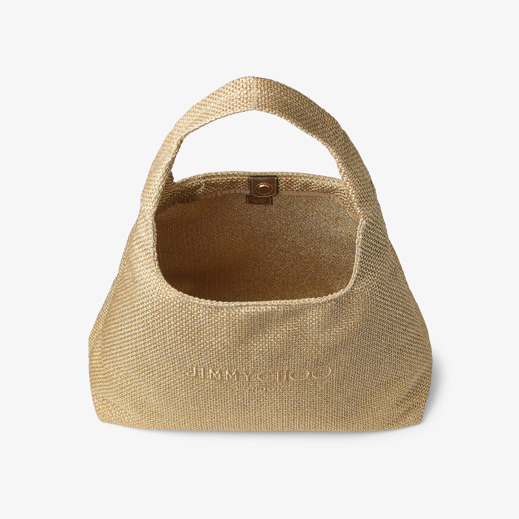 Beach Diamond Hobo Large | Gold and Dark Cappuccino Metallic