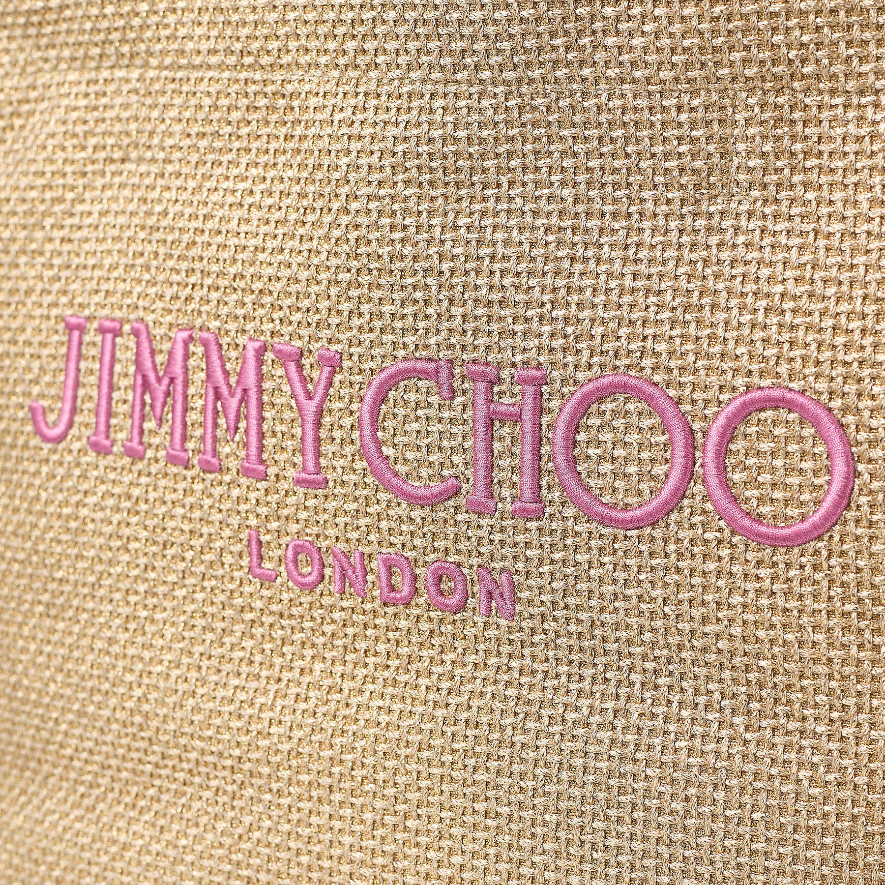 【送料&関税込】Jimmy Choo beach Tote East-west Shopping Bag Beach Tote E/W | Natural Raffia Embroidered Tote Bag | JIMMY