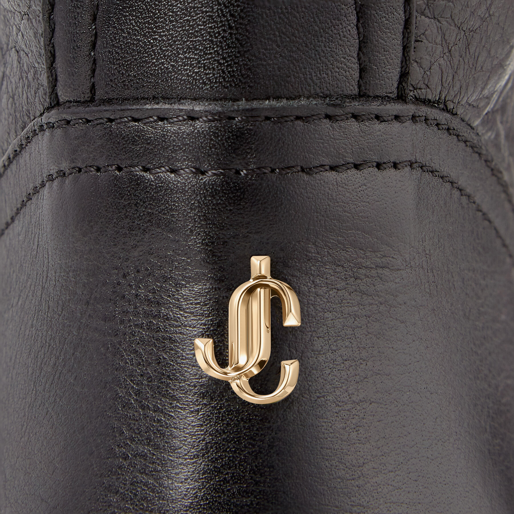 ミドルブーツ Jimmy Choo Black Leather Biker Ii Boots Biker II leather over-the-knee boots in black - Jimmy Choo