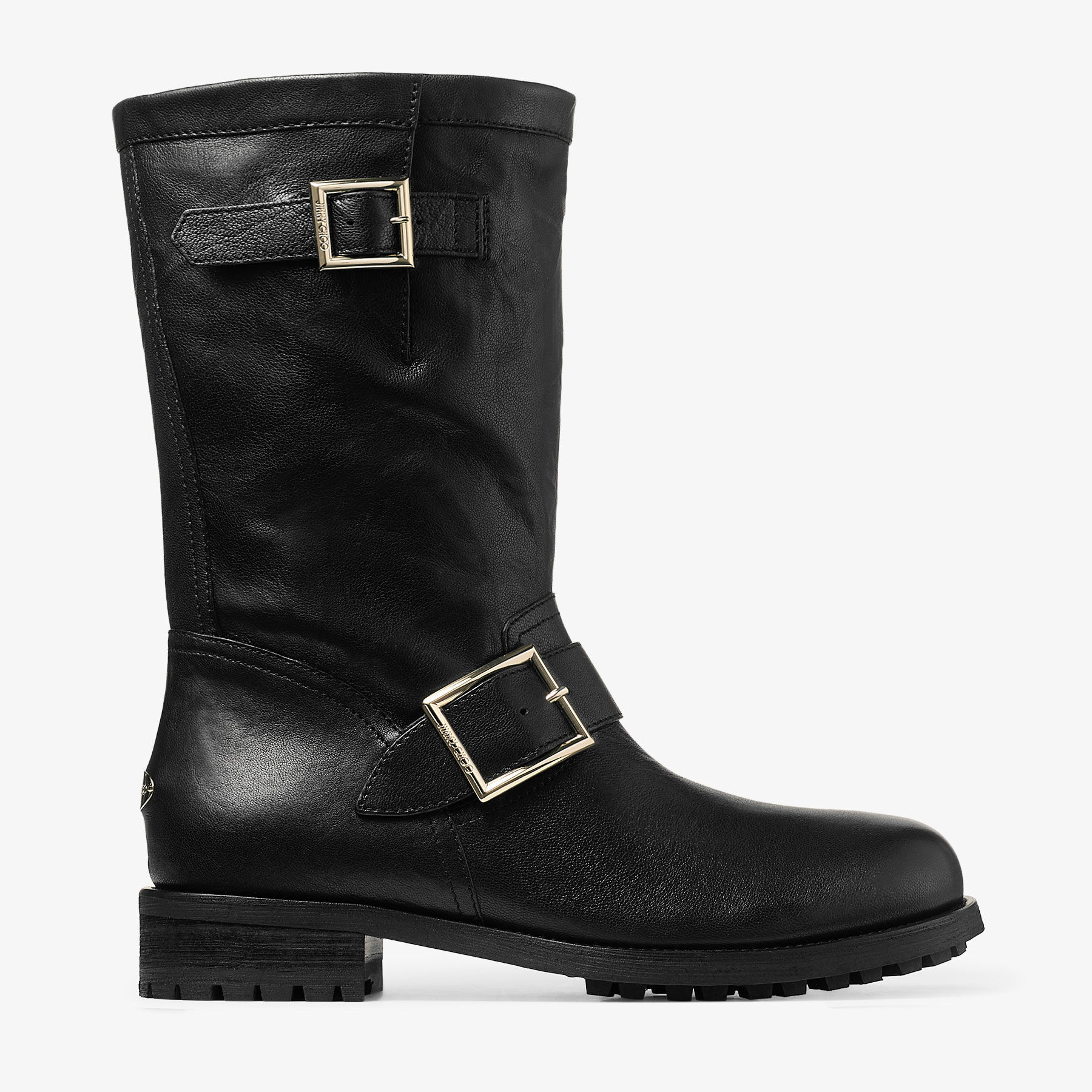 ⭐️JIMMY CHOO BIKERバックルレザーブーツ37⭐️ Biker Mid | Black Biker Leather Ankle Boot | JIMMY CHOO