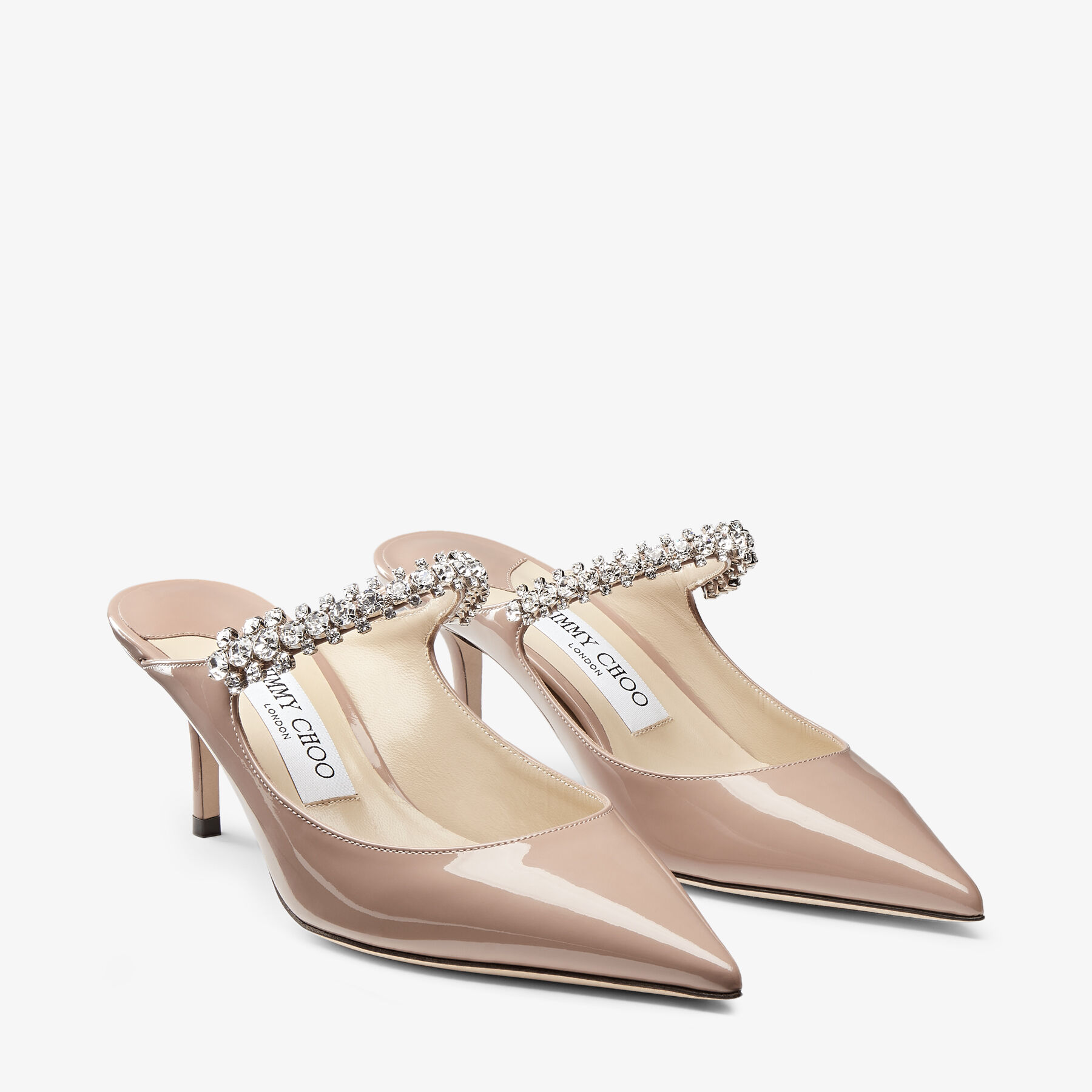 レディース 福袋 (セール) -ファッション通販 Patent Pink Ballet | 65 Bing Leather Crystal with Mules 靴