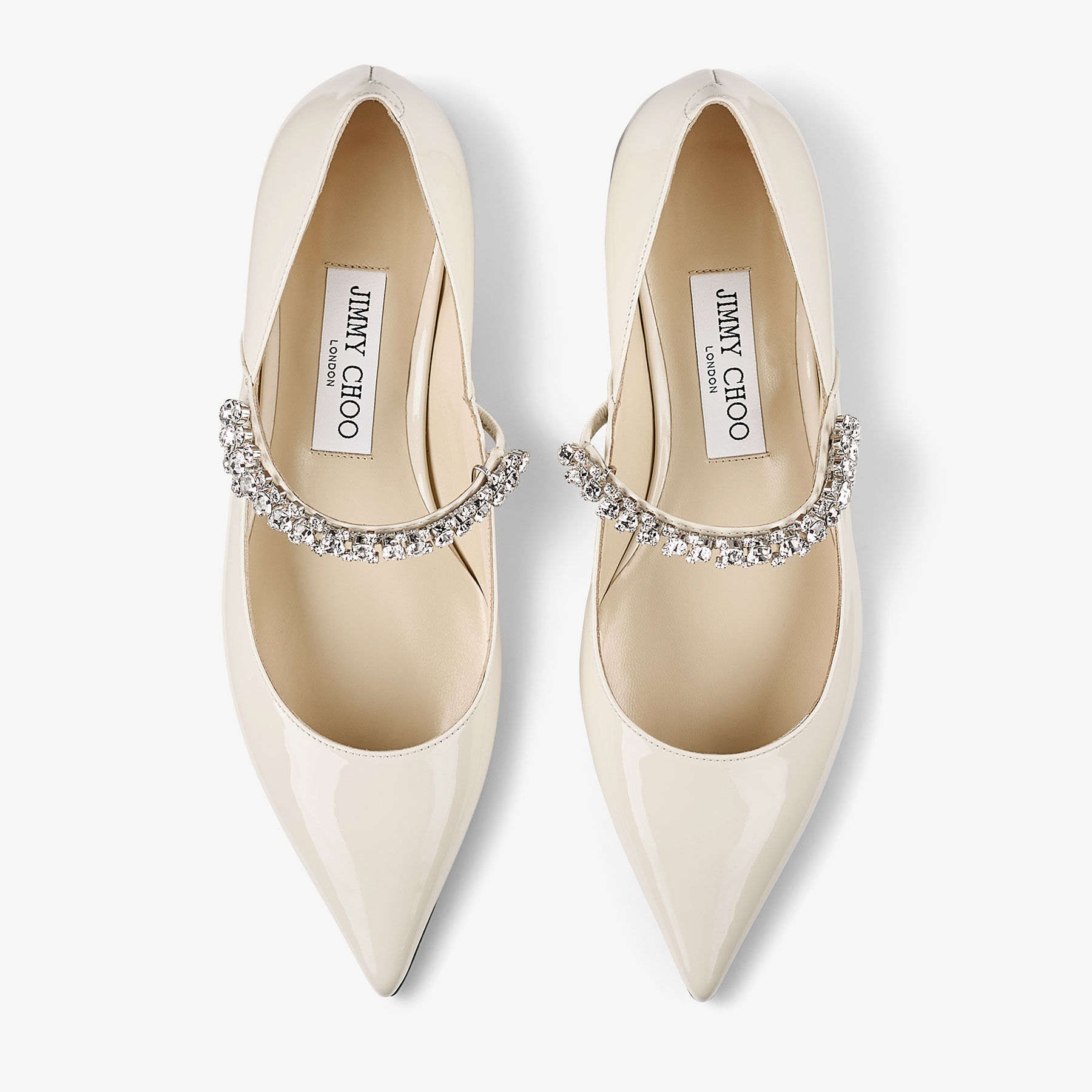 Bing Pump Flat|Linen Patent Leather Flats| JIMMY CHOO CA