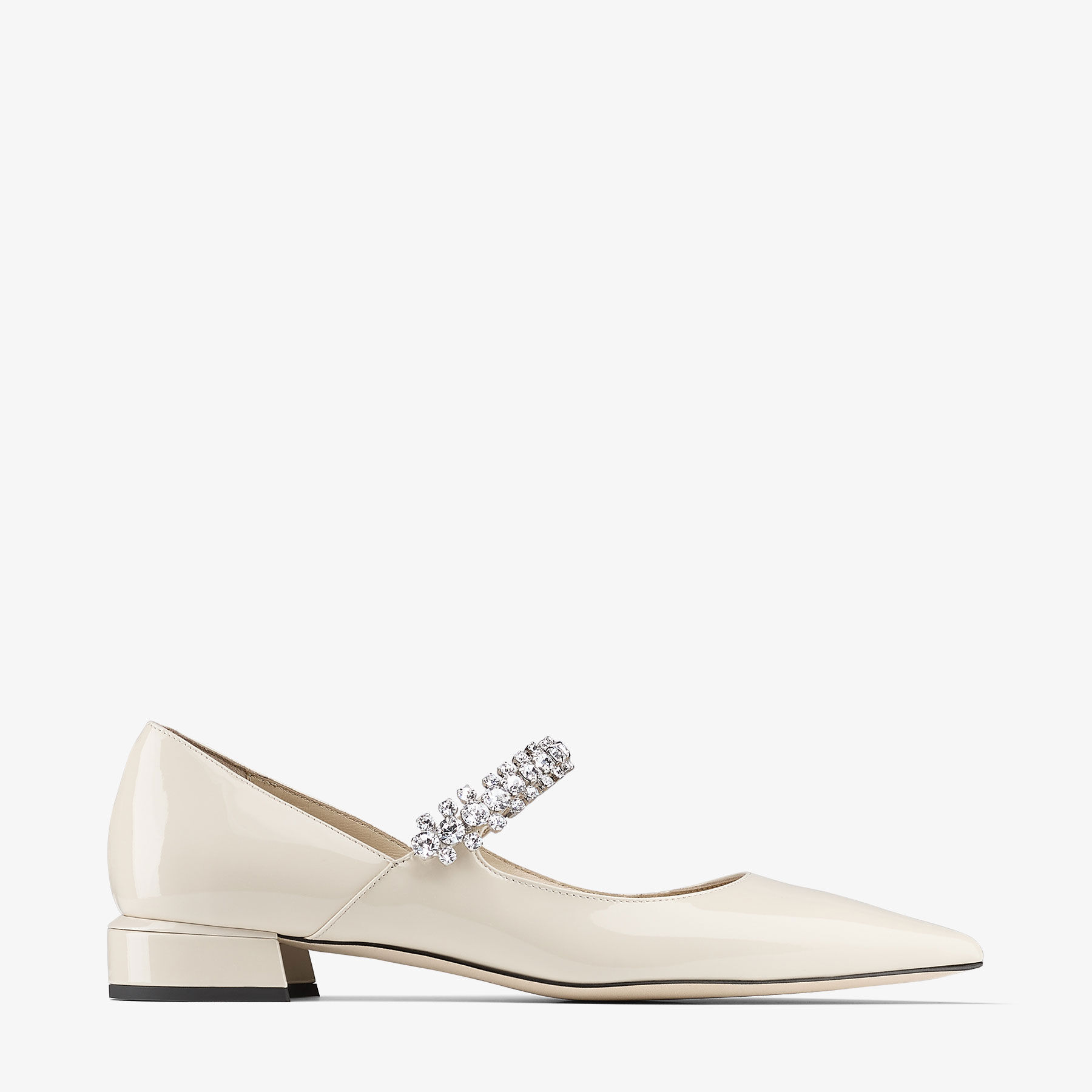 Bing Pump Flat|Linen Patent Leather Flats| JIMMY CHOO CA