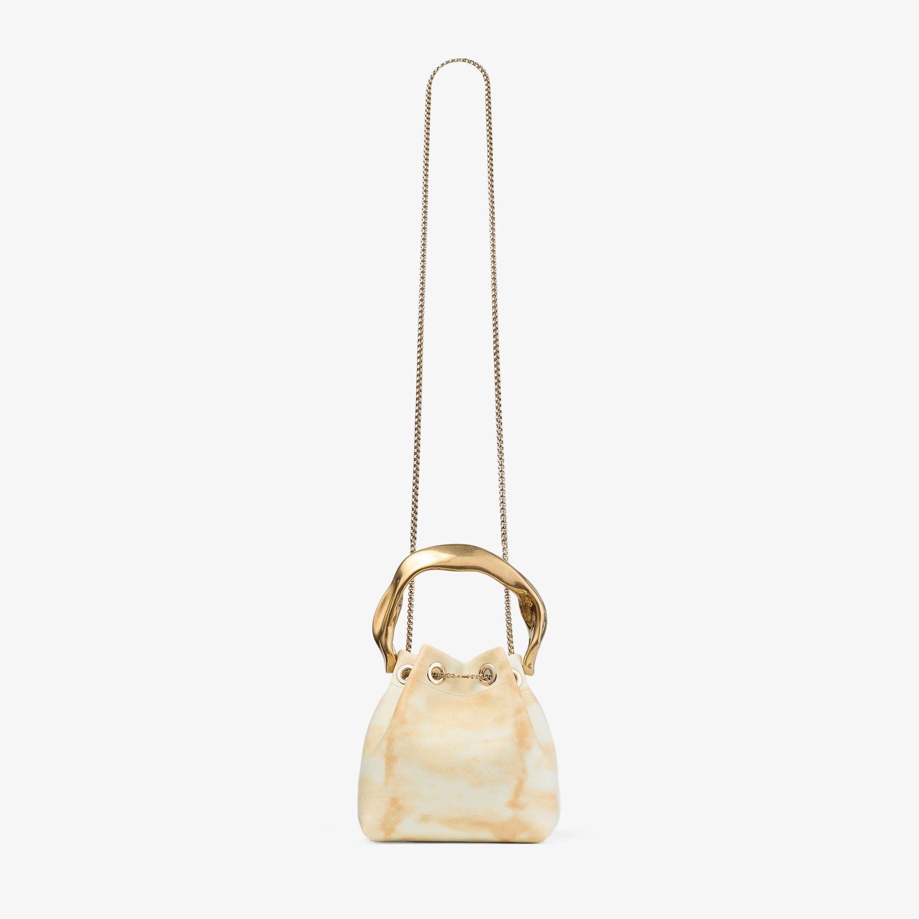 Bon Bon | Natural Mix Tie Dye Leather with Sculpted Handle | JIMMY