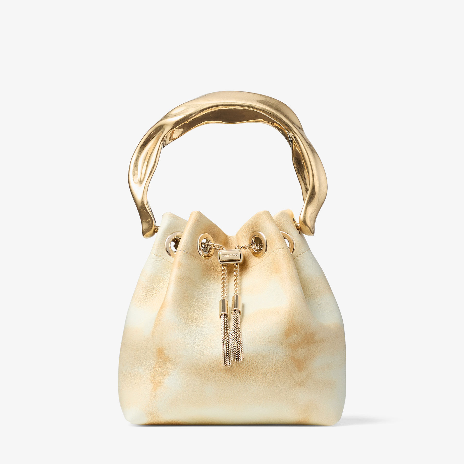 Bon Bon | Natural Mix Tie Dye Leather with Sculpted Handle | JIMMY